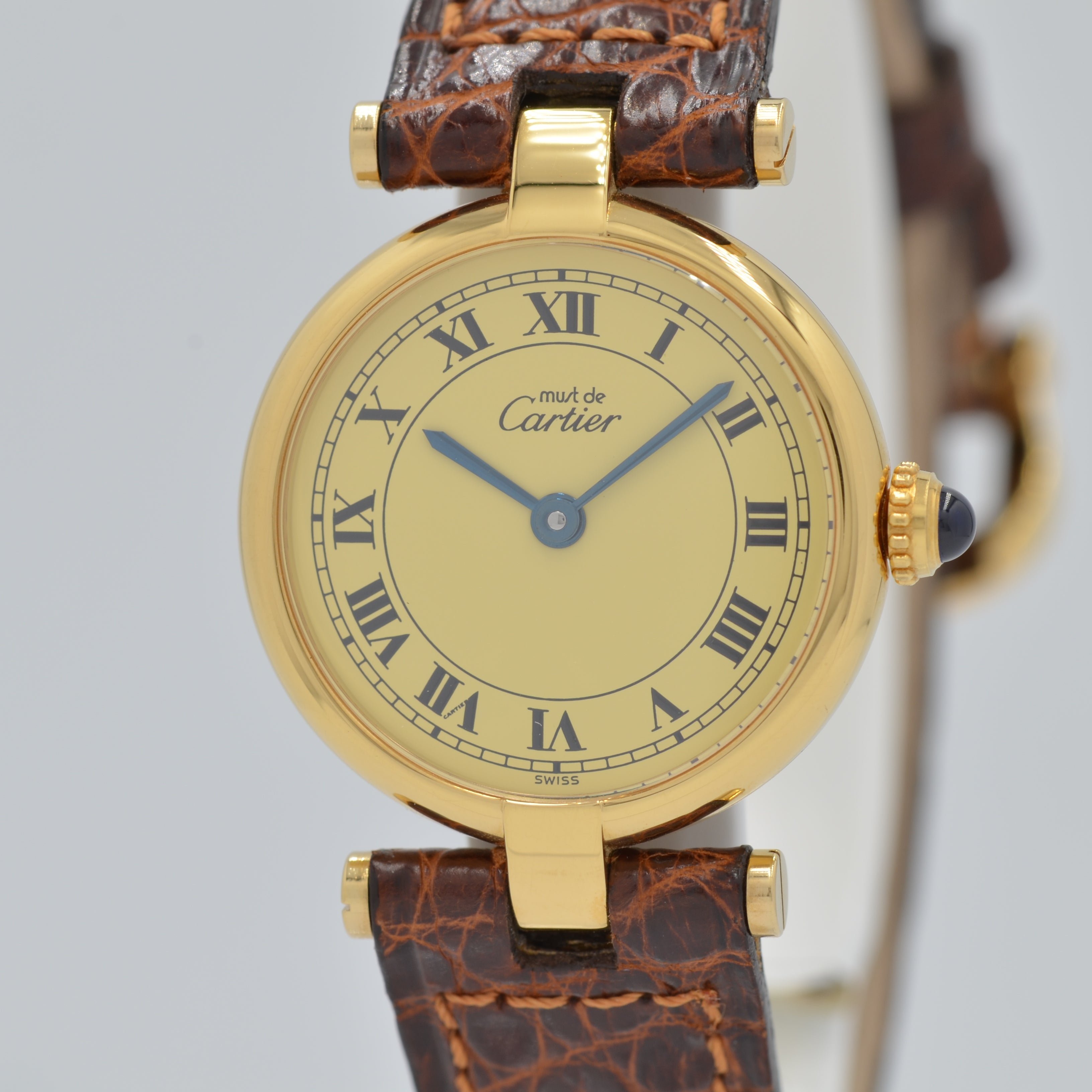 【Cartier】カルティエ マストヴァンドーム SMアイボリーローマ文字盤 デッドストック