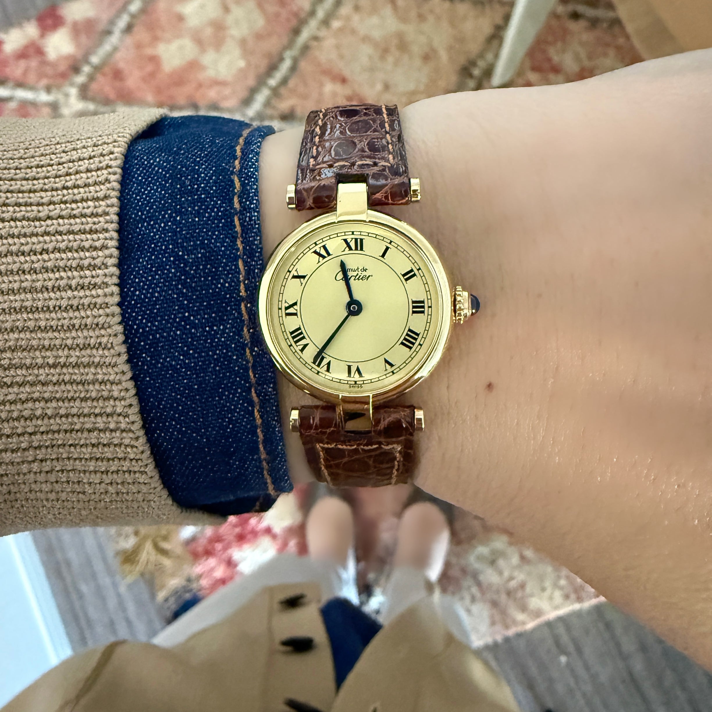 【Cartier】カルティエ マストヴァンドーム SMアイボリーローマ文字盤 デッドストック
