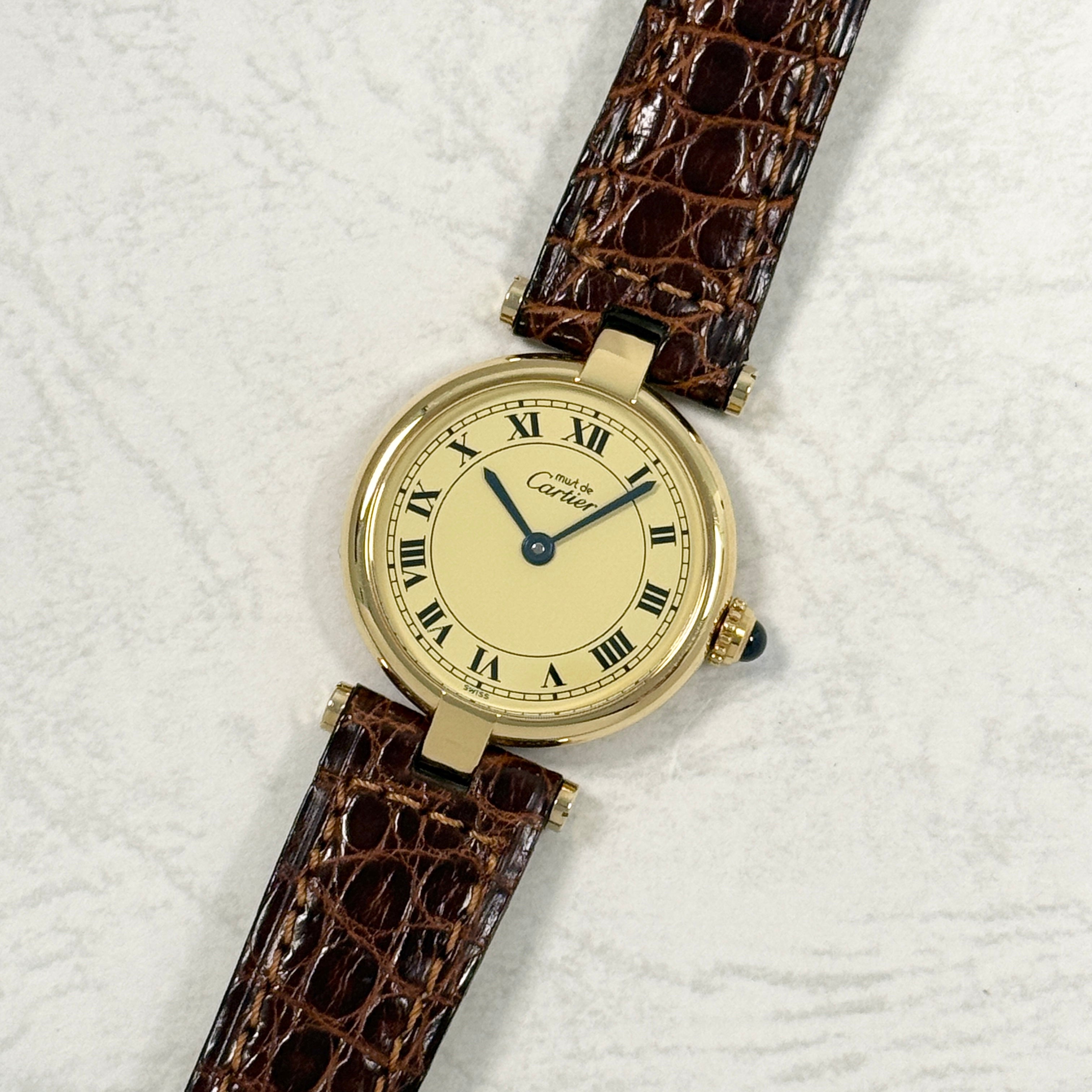 【Cartier】カルティエ マストヴァンドーム SMアイボリーローマ文字盤 デッドストック