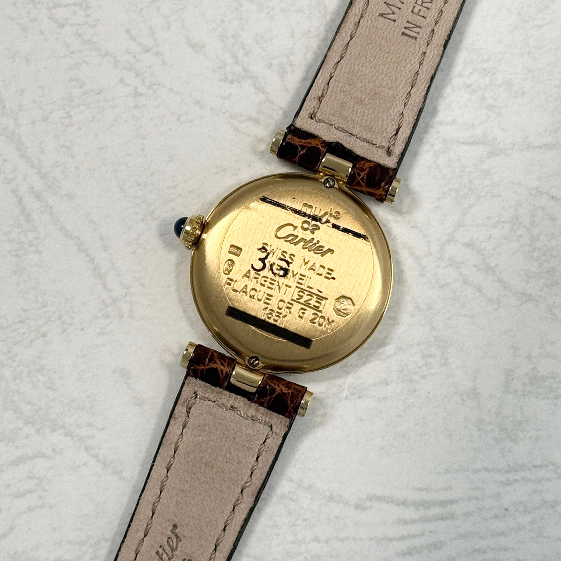 【Cartier】カルティエ マストヴァンドーム SMアイボリーローマ文字盤 デッドストック