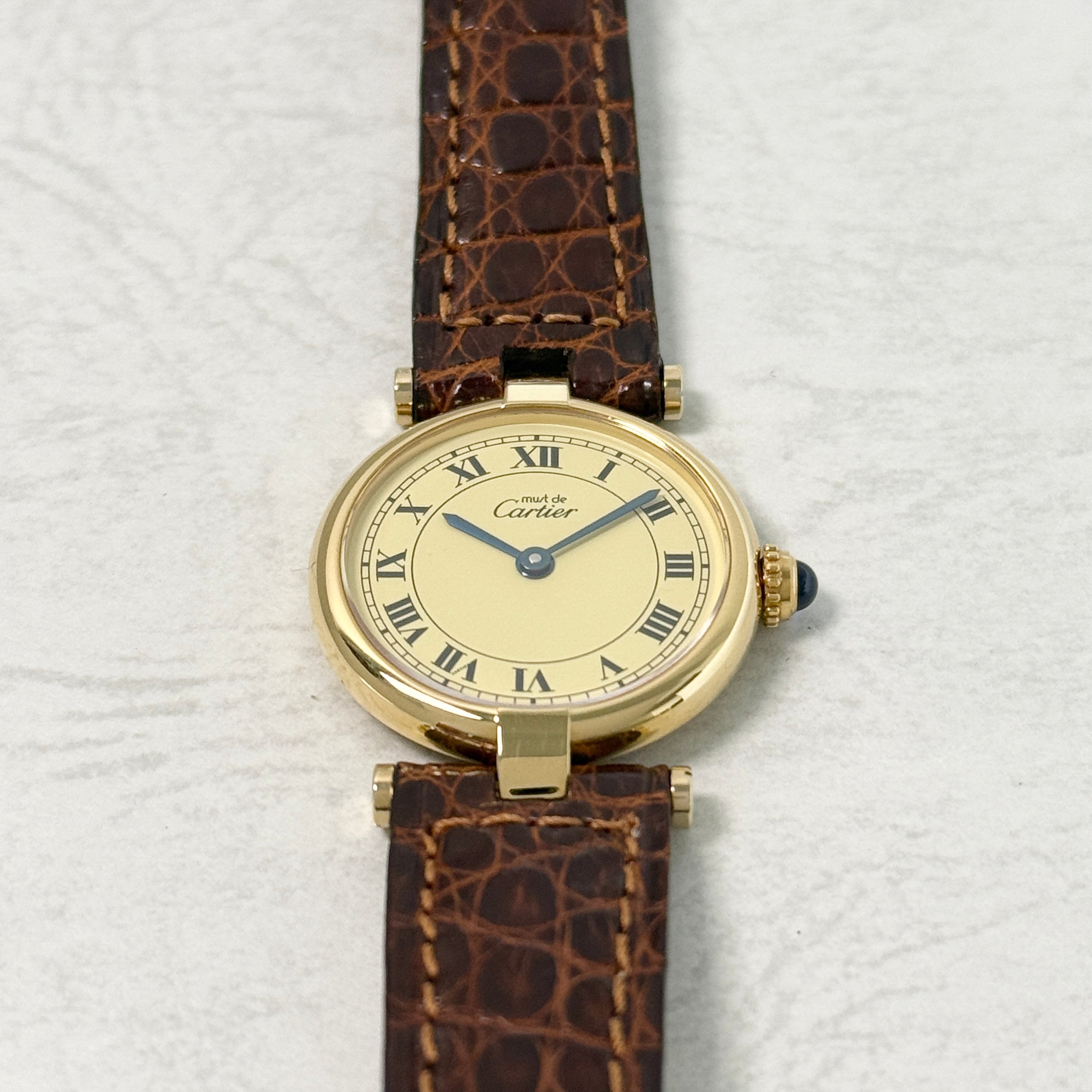 【Cartier】カルティエ マストヴァンドーム SMアイボリーローマ文字盤 デッドストック