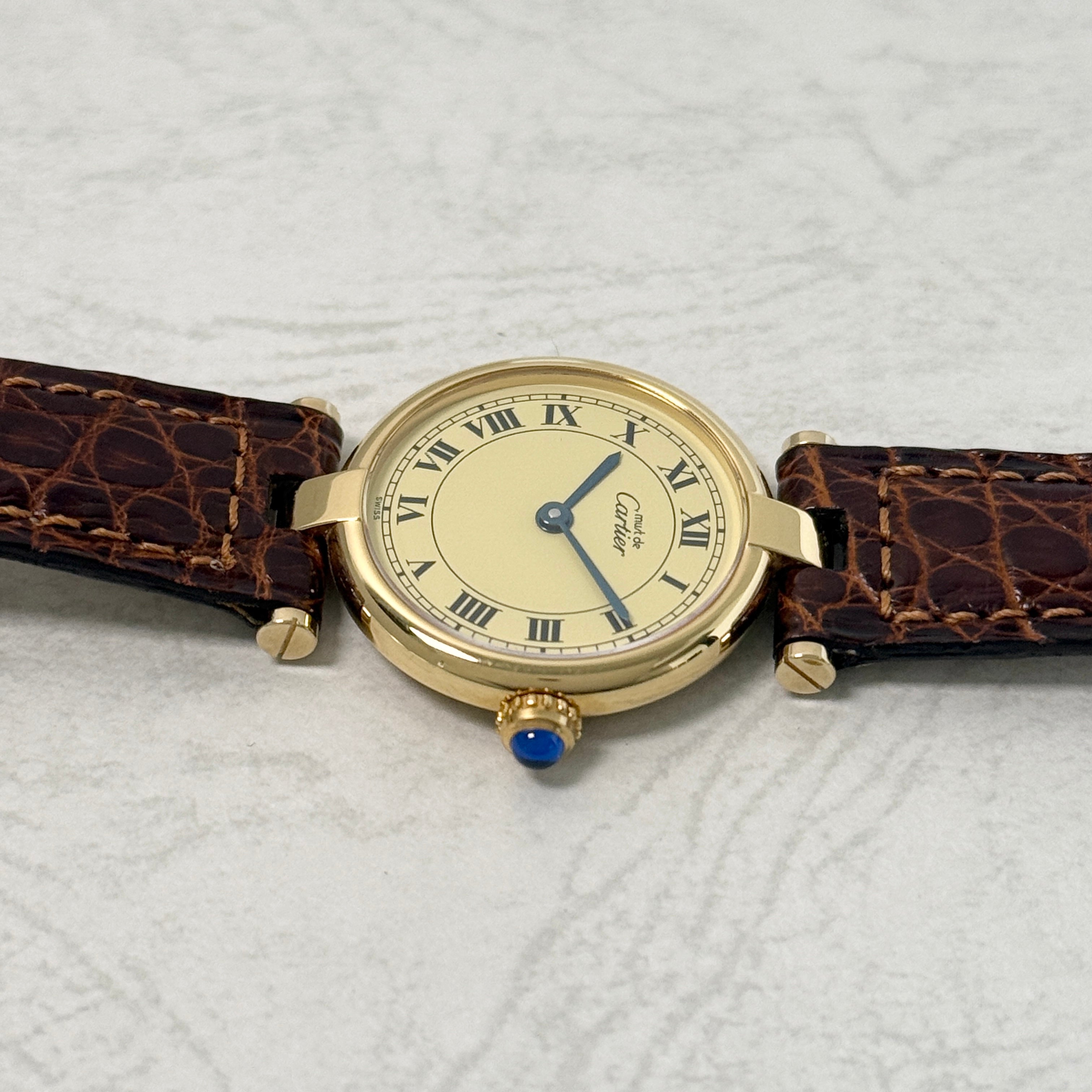 【Cartier】カルティエ マストヴァンドーム SMアイボリーローマ文字盤 デッドストック