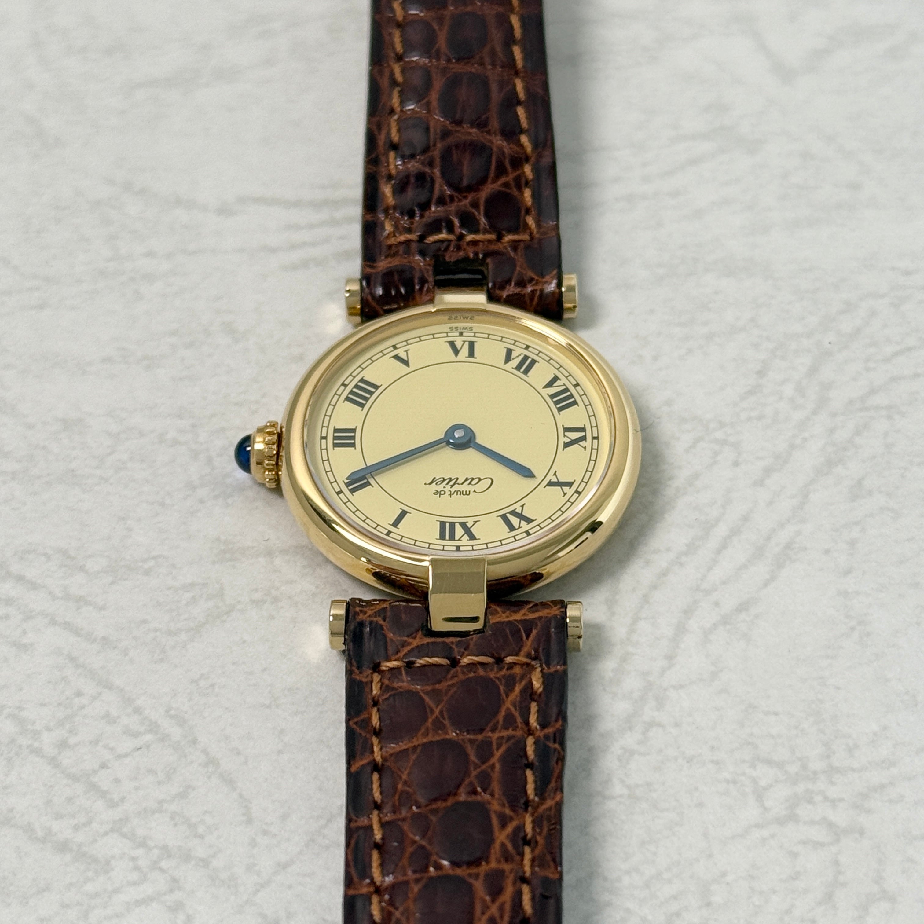 【Cartier】カルティエ マストヴァンドーム SMアイボリーローマ文字盤 デッドストック