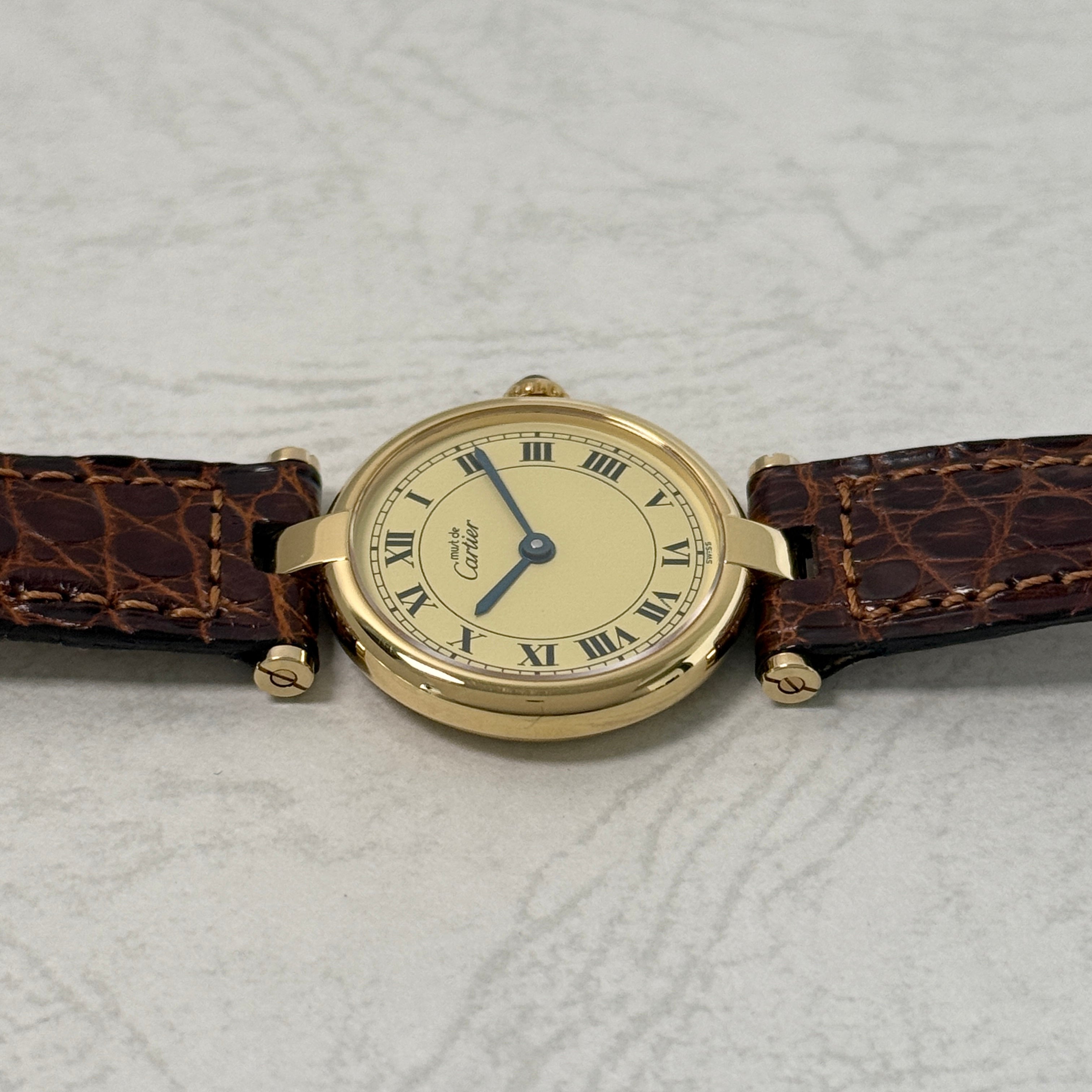 【Cartier】カルティエ マストヴァンドーム SMアイボリーローマ文字盤 デッドストック