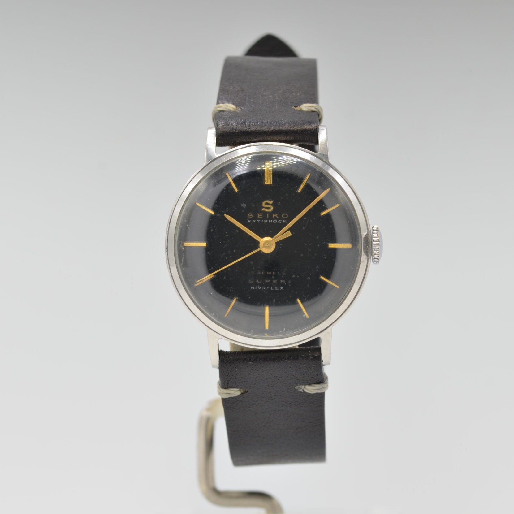 SEIKO】SスーパーSSブラックミラー文字盤 – REGALO vintage watch