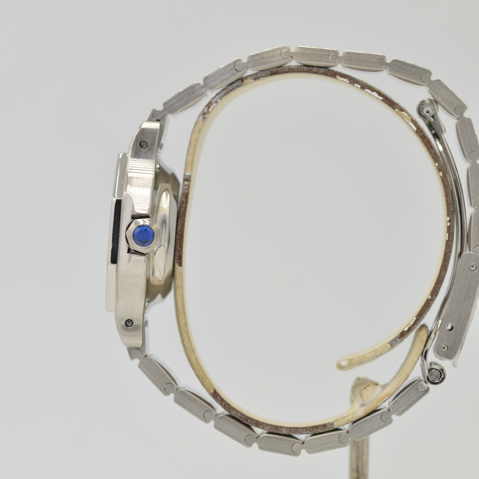 【Cartier】カルティエ<BR>サントスオクタゴン SMステンレスGray永久保証書付き