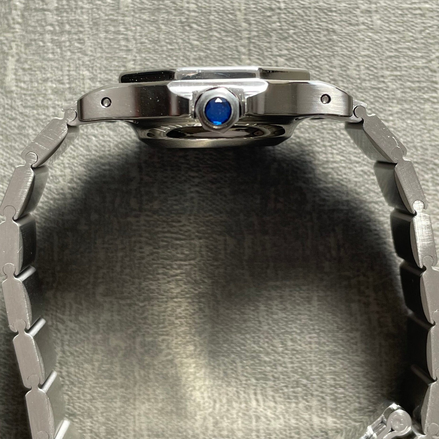 【Cartier】カルティエ<BR>サントスオクタゴン SMステンレスGray永久保証書付き