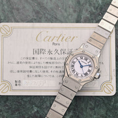 もしかしたら今回で最後の入荷となるかもしれないカルティエ・サントスオクタゴン。