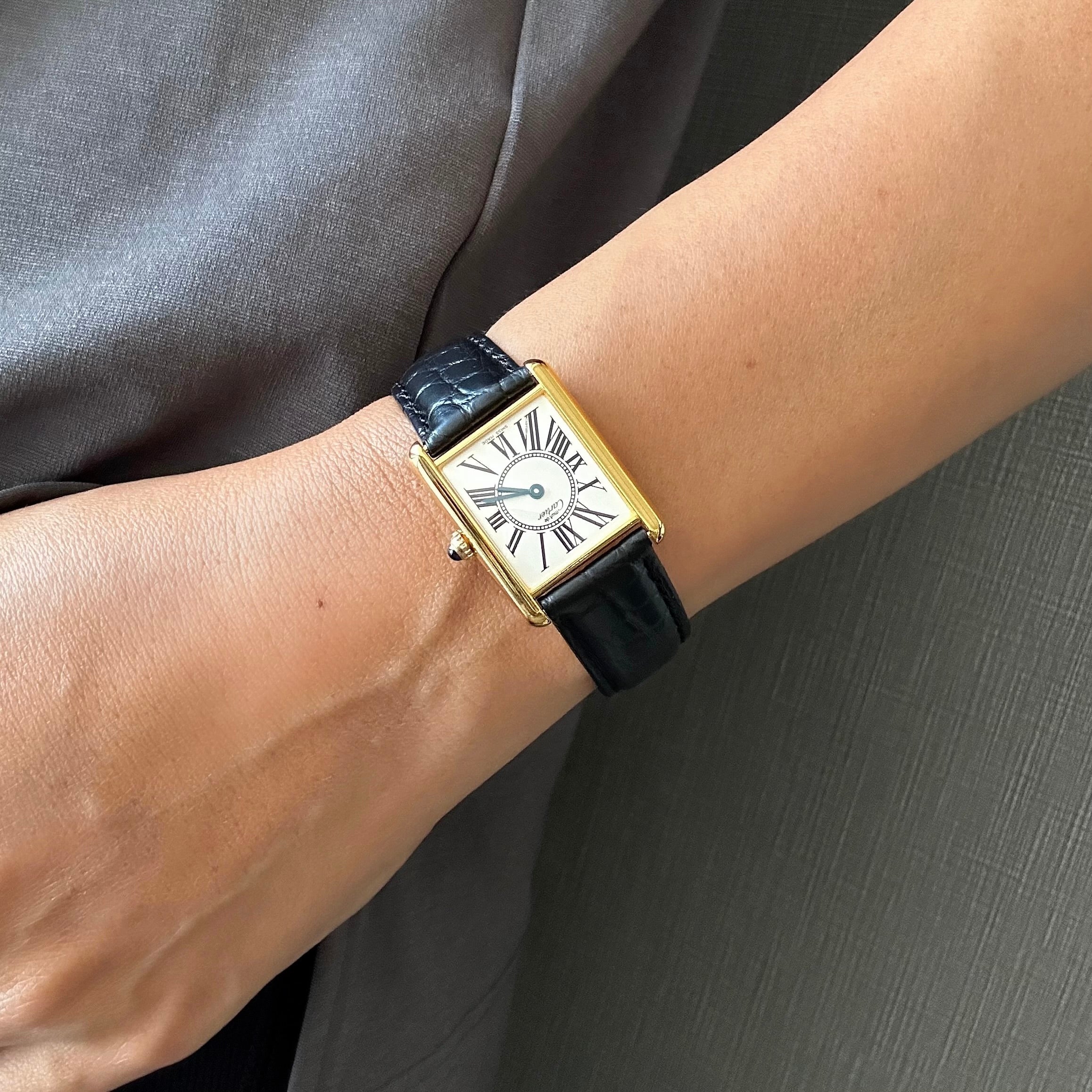 [Cartier] Cartier<br> Mast tank LM Oparan with accessories