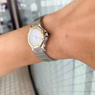 【Cartier】カルティエサントスオクタゴン SMコンビQZ