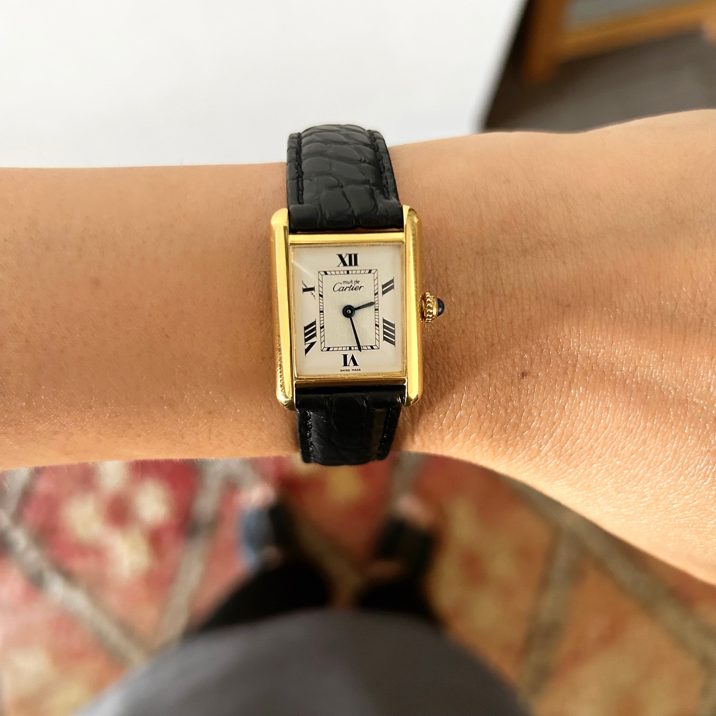 [Cartier] Cartier Must Tank SM late model Tobi Roma with genuine D buckle