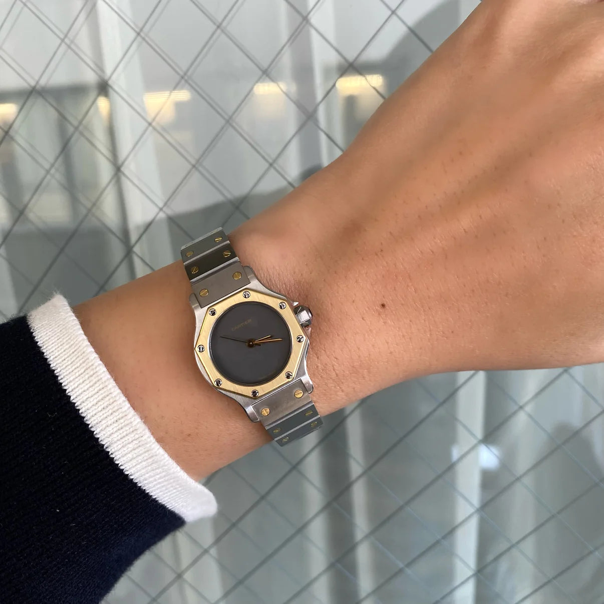 Cartier santos 2025 octagon mens