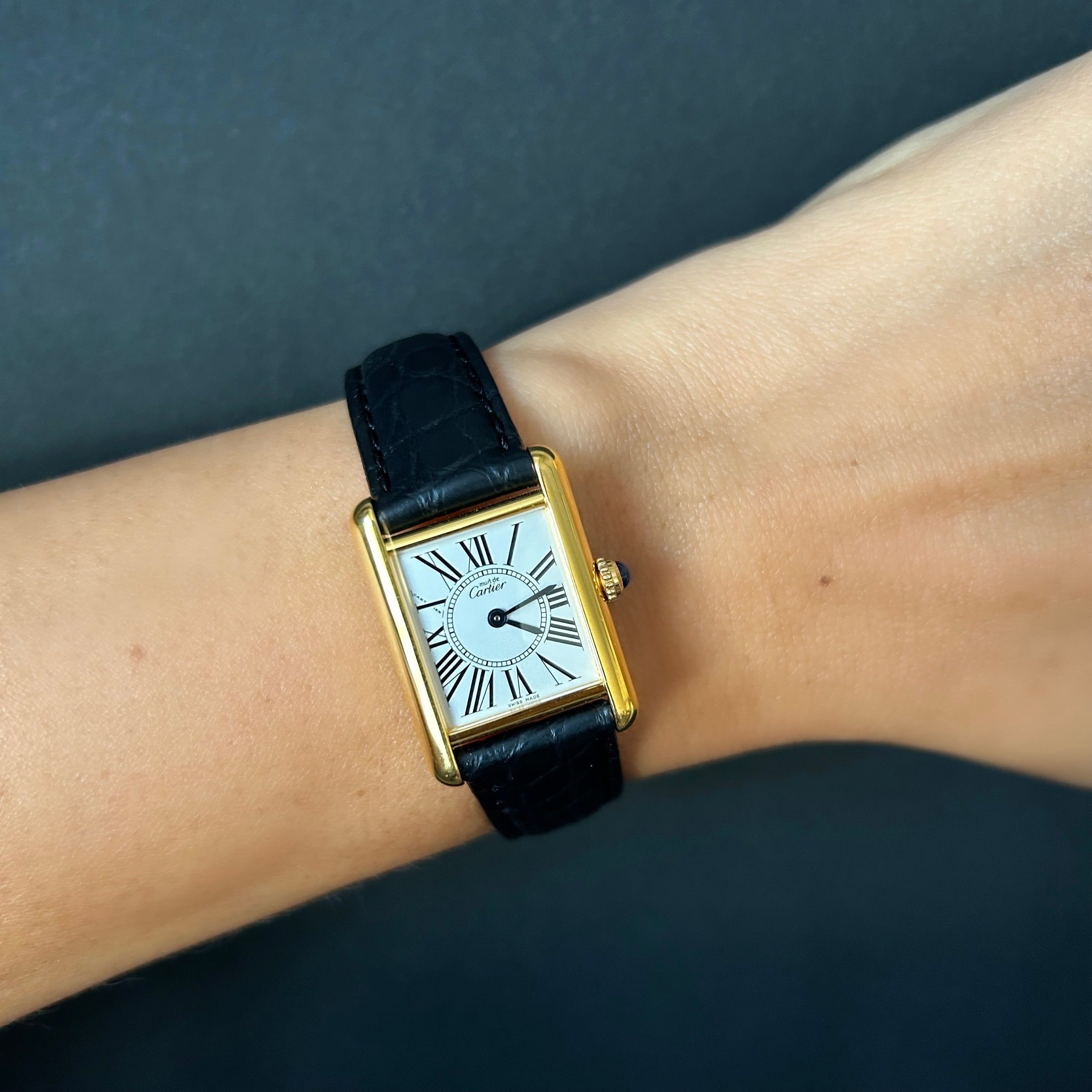 【Cartier】カルティエ<BR> マストタンク SMオパラン 付属品付き