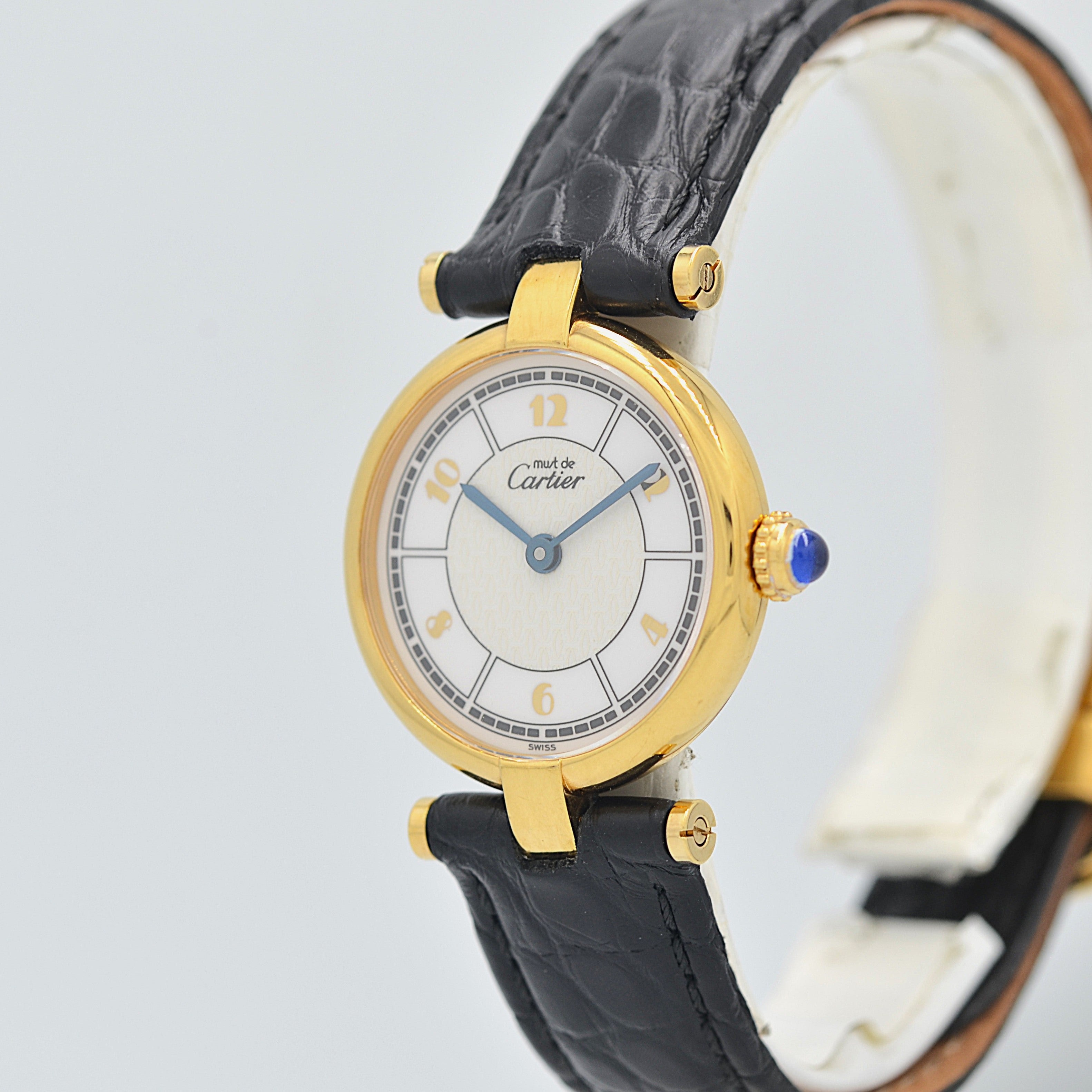 【Cartier】カルティエ マストヴァンドームSM 飛びアラビア 純正Dバックル付き