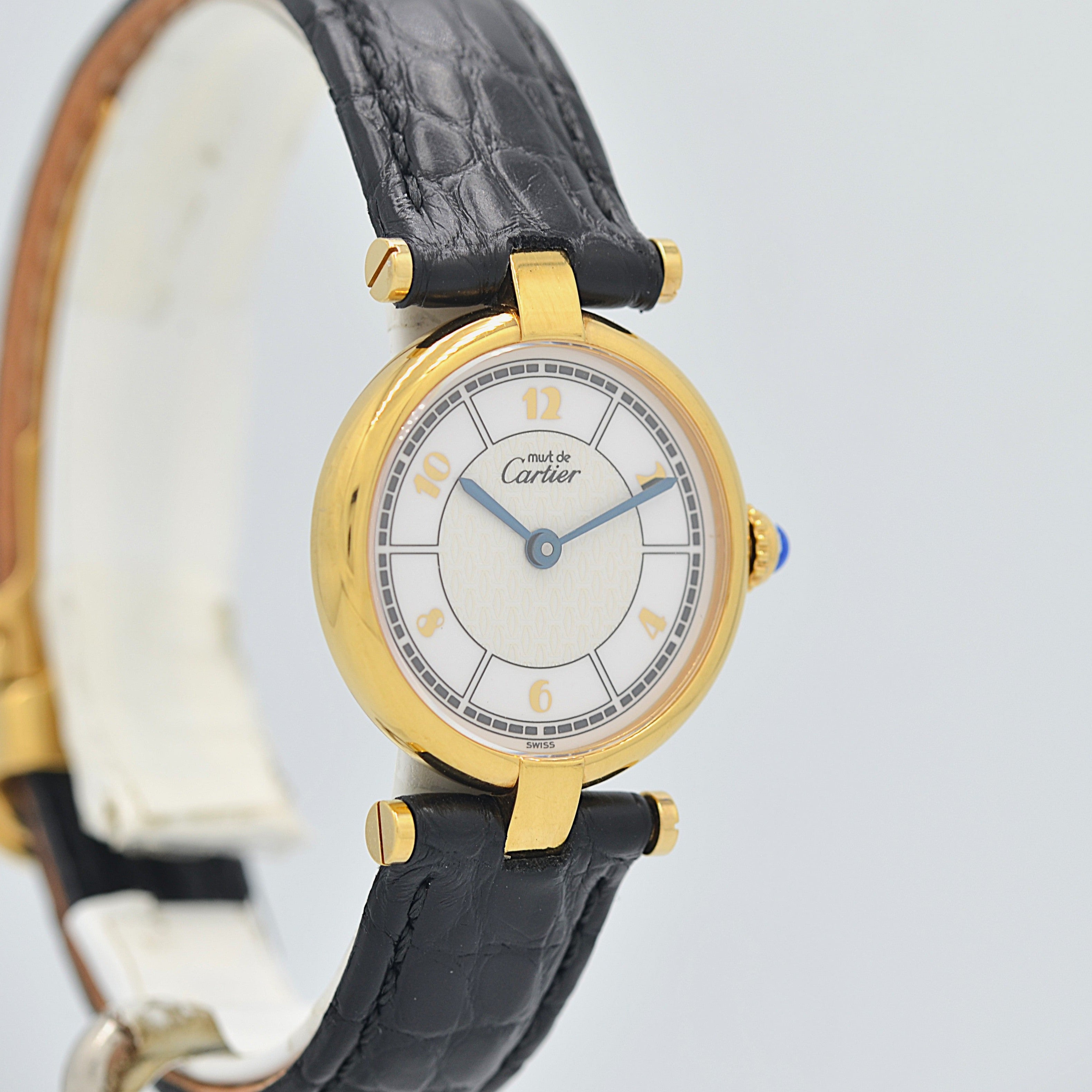 【Cartier】カルティエ マストヴァンドームSM 飛びアラビア 純正Dバックル付き