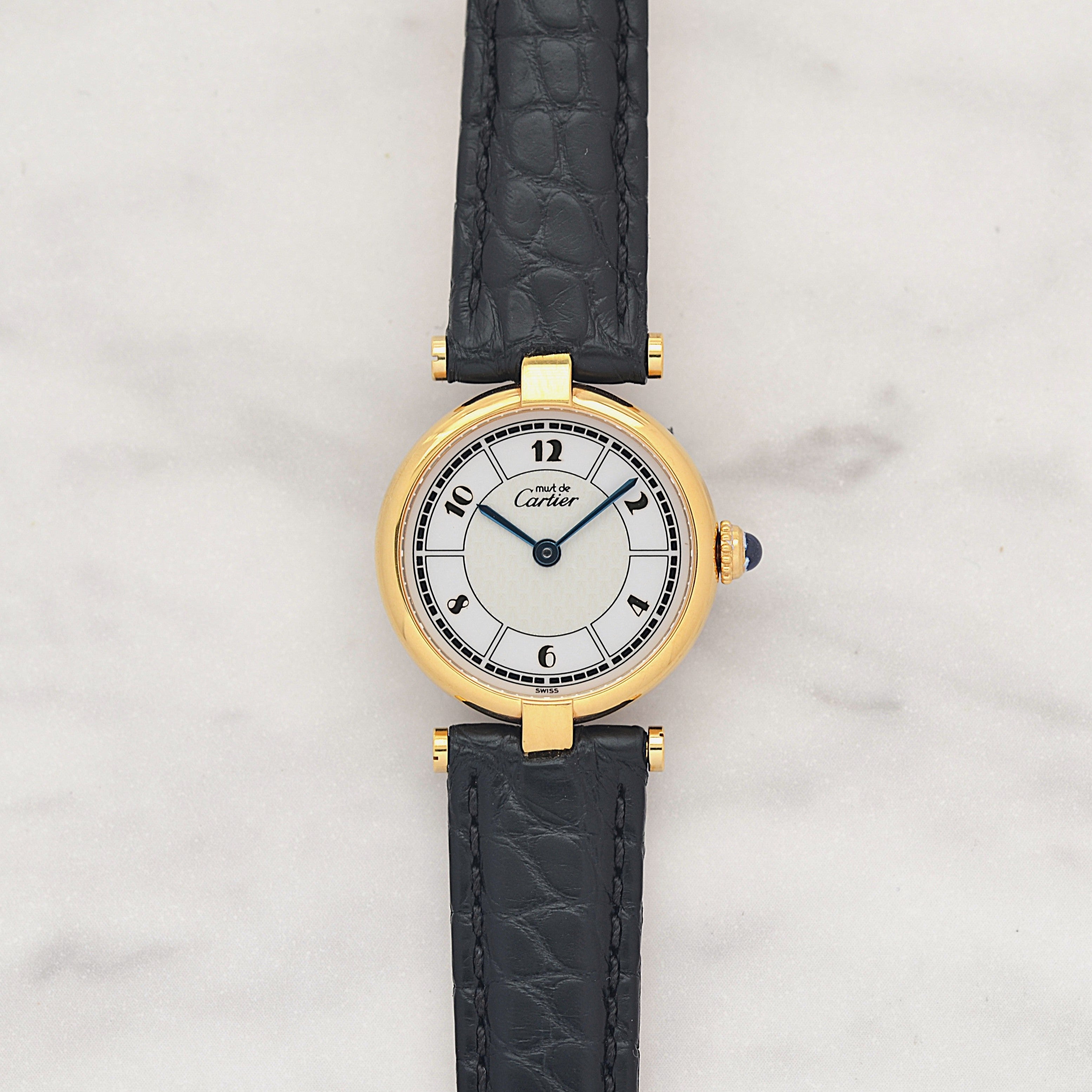 【Cartier】カルティエ マストヴァンドームSM 飛びアラビア 純正Dバックル付き