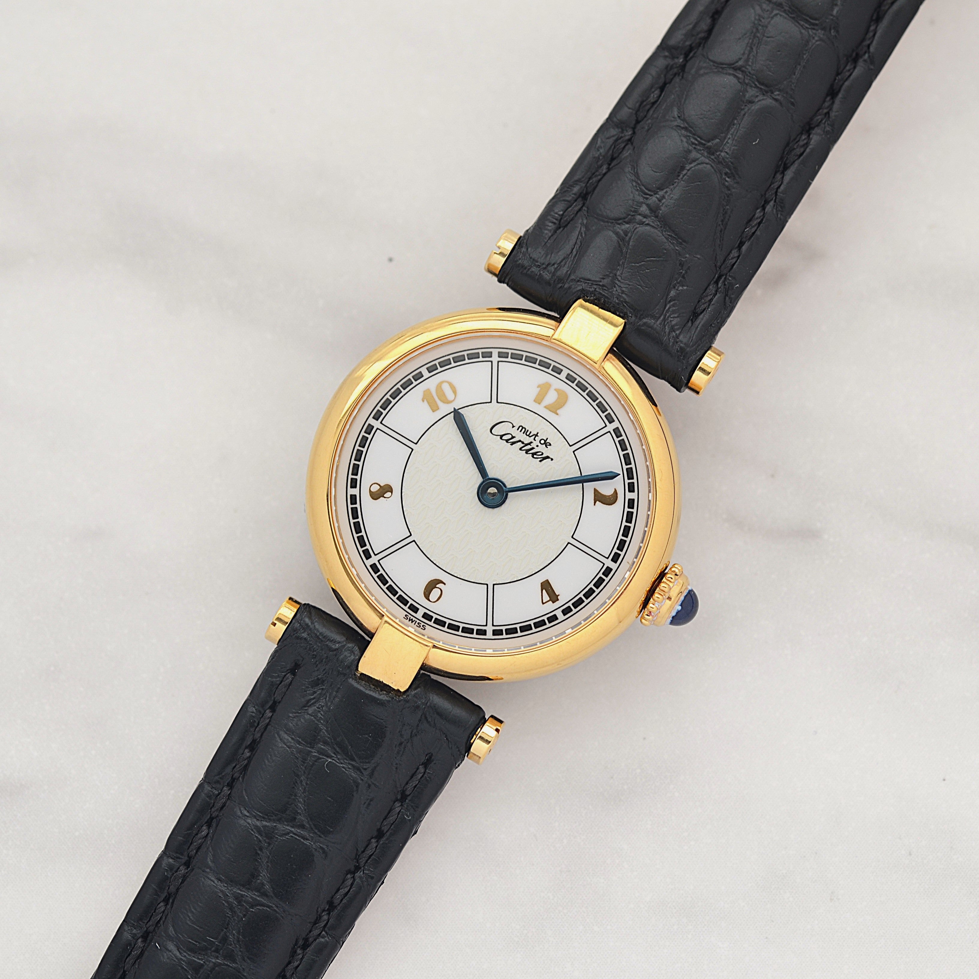 【Cartier】カルティエ マストヴァンドームSM 飛びアラビア 純正Dバックル付き