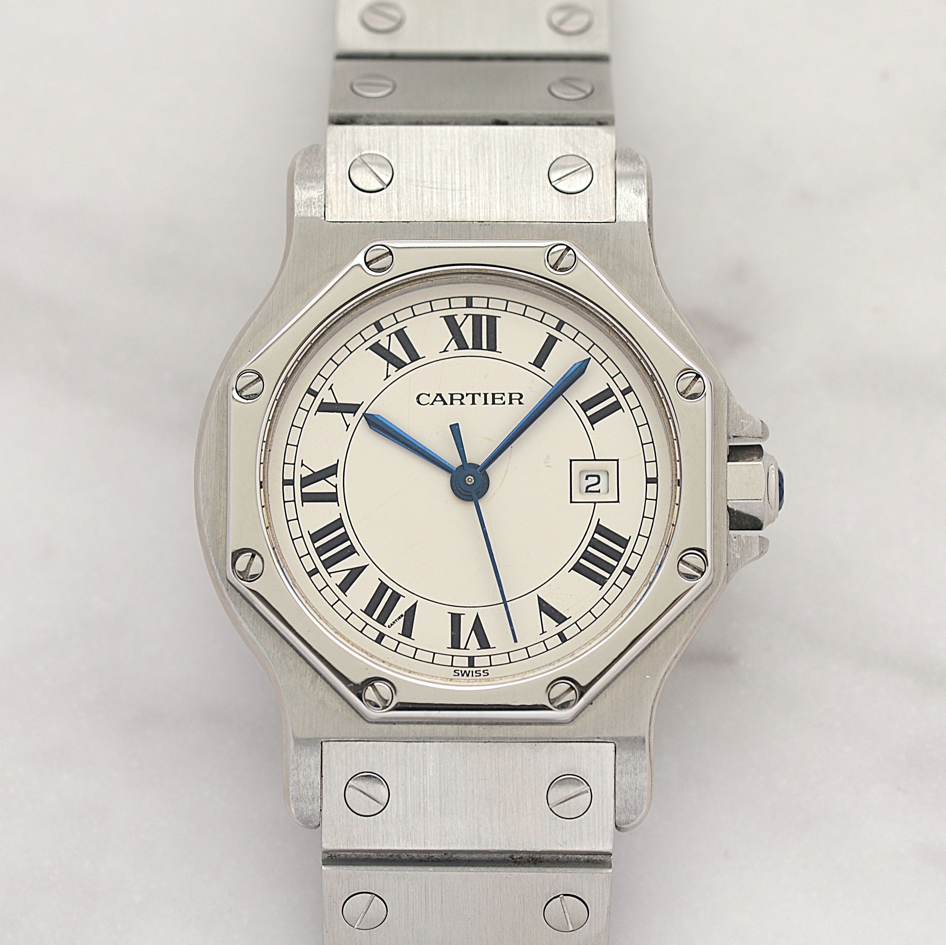 【Cartier】カルティエ サントスオクタゴン LM ステンレス