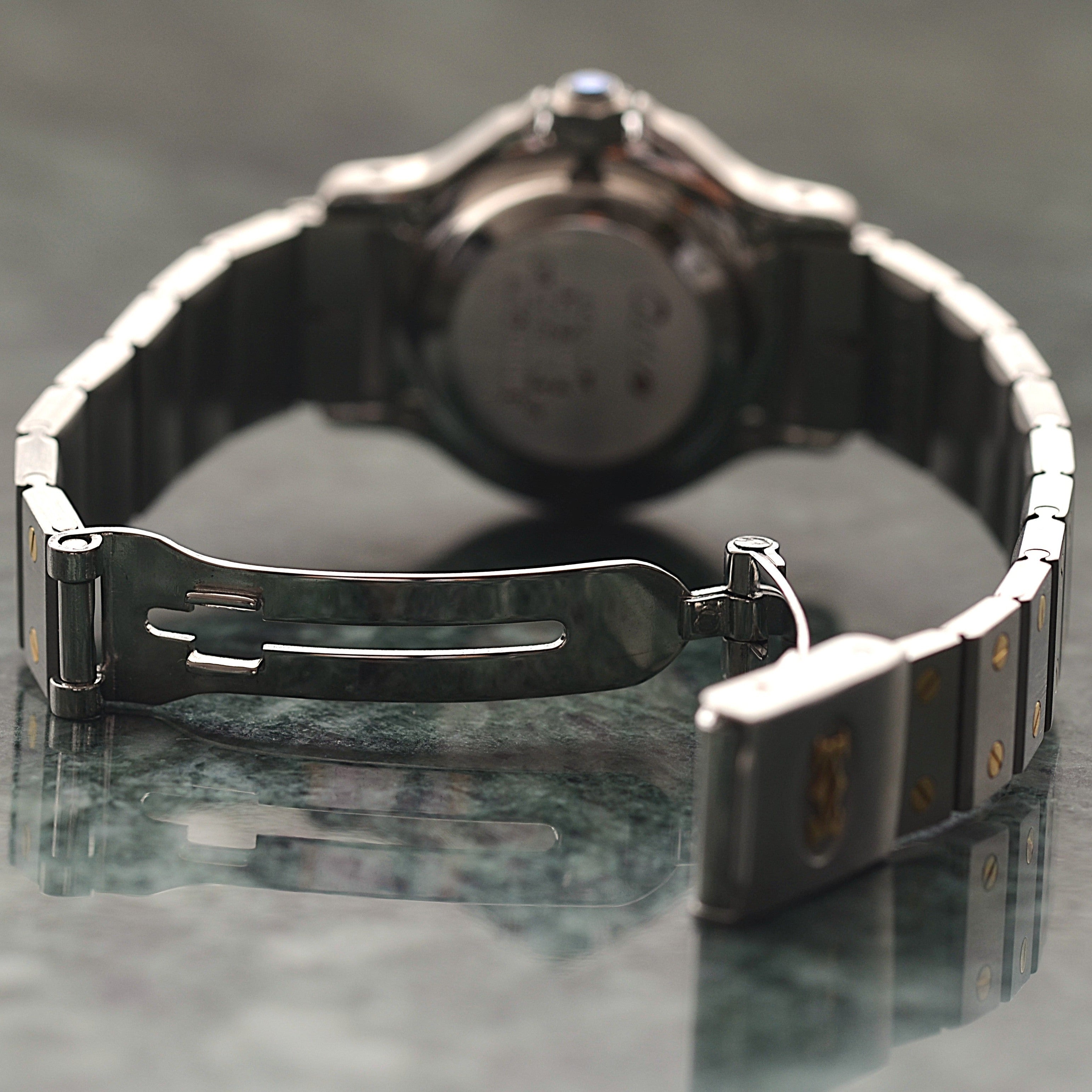 【Cartier】カルティエ サントスオクタゴンSM 18KYG×SS 永久保証書付き カルティエコンプリートサービス済み