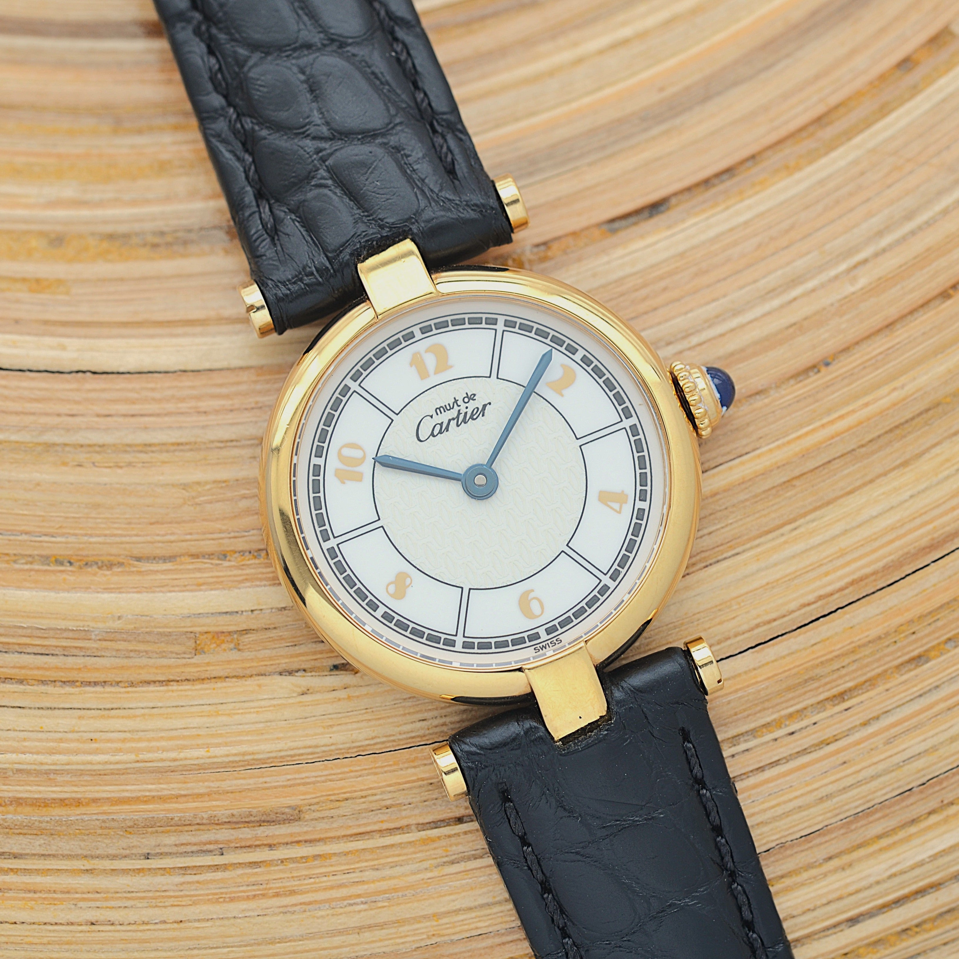 【Cartier】カルティエ マストヴァンドームSM 飛びアラビア 純正Dバックル付き