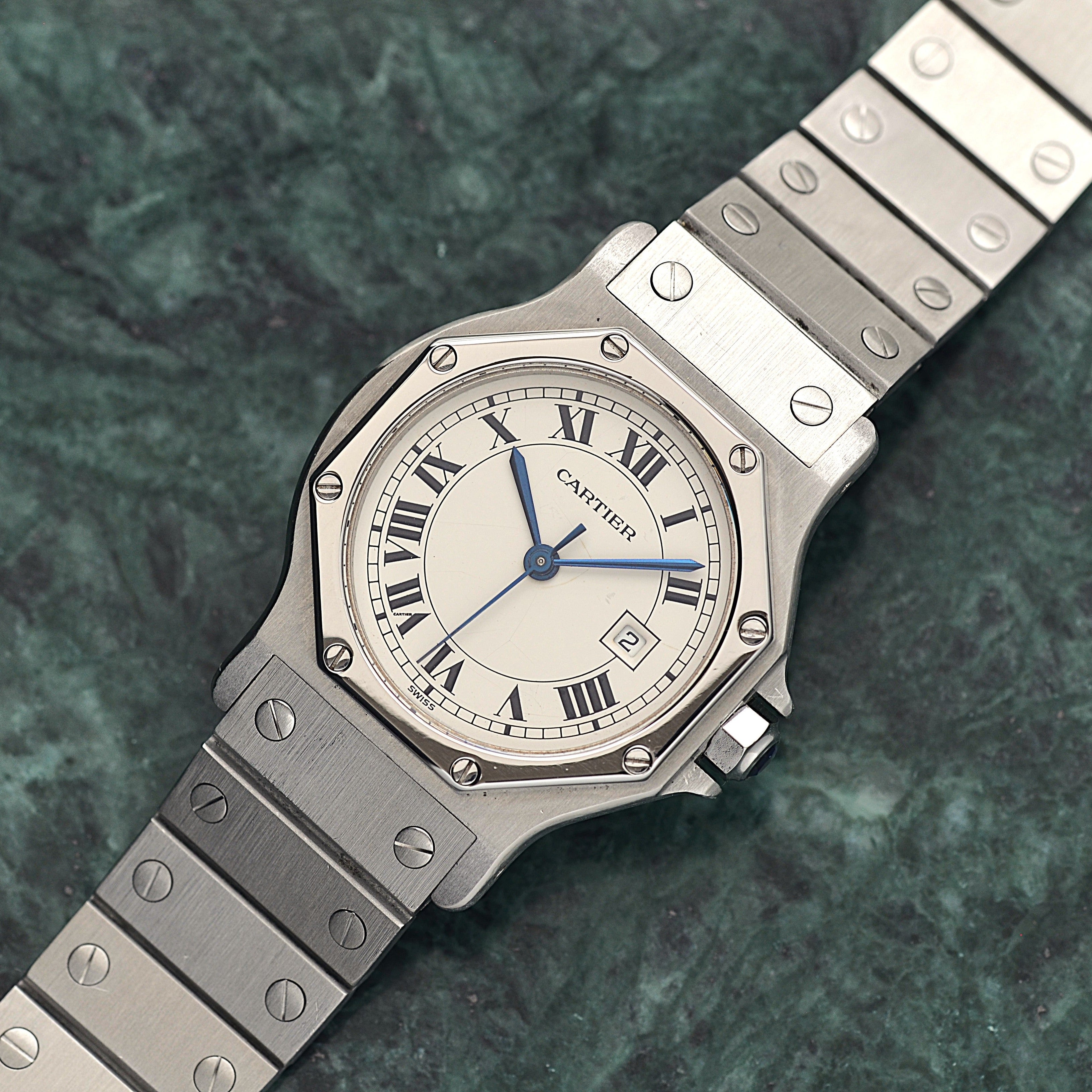【Cartier】カルティエ サントスオクタゴン LM ステンレス