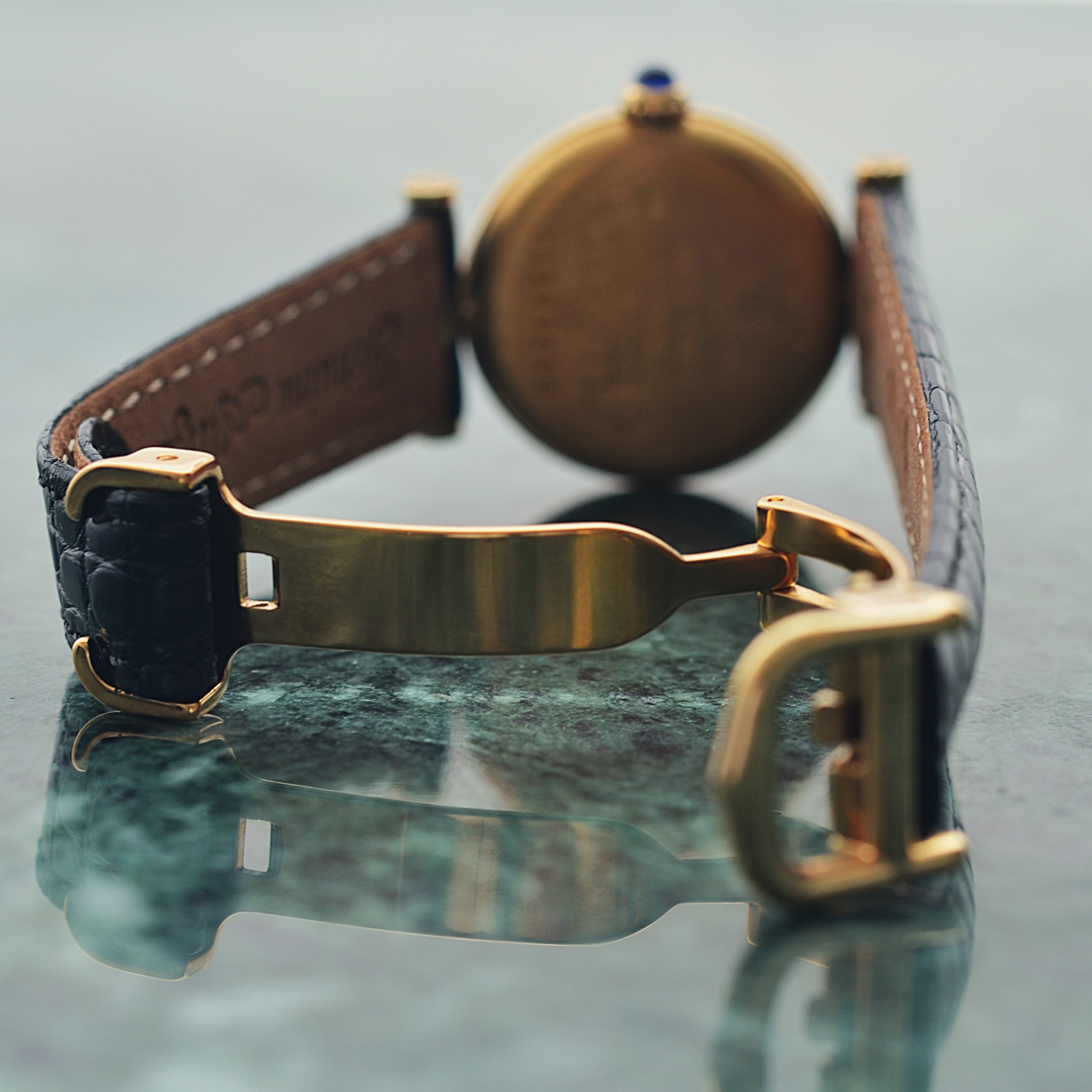 【Cartier】カルティエ マストヴァンドームSM 飛びアラビア 純正Dバックル付き
