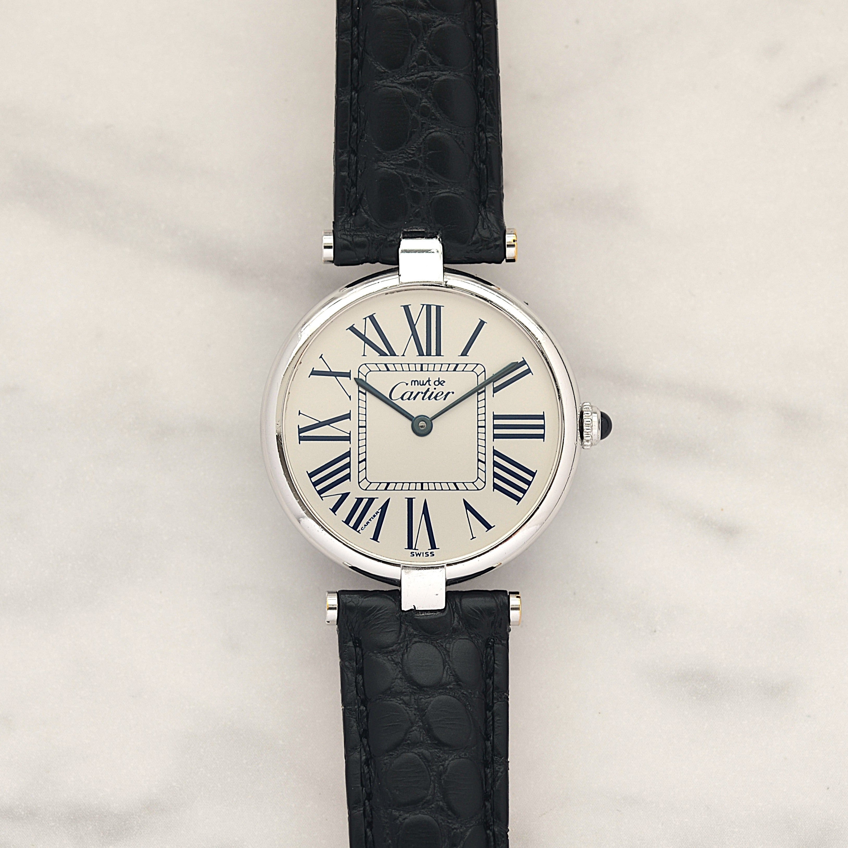 【Cartier】Cartier Must Vendome LM Opalin with original deployant buckle