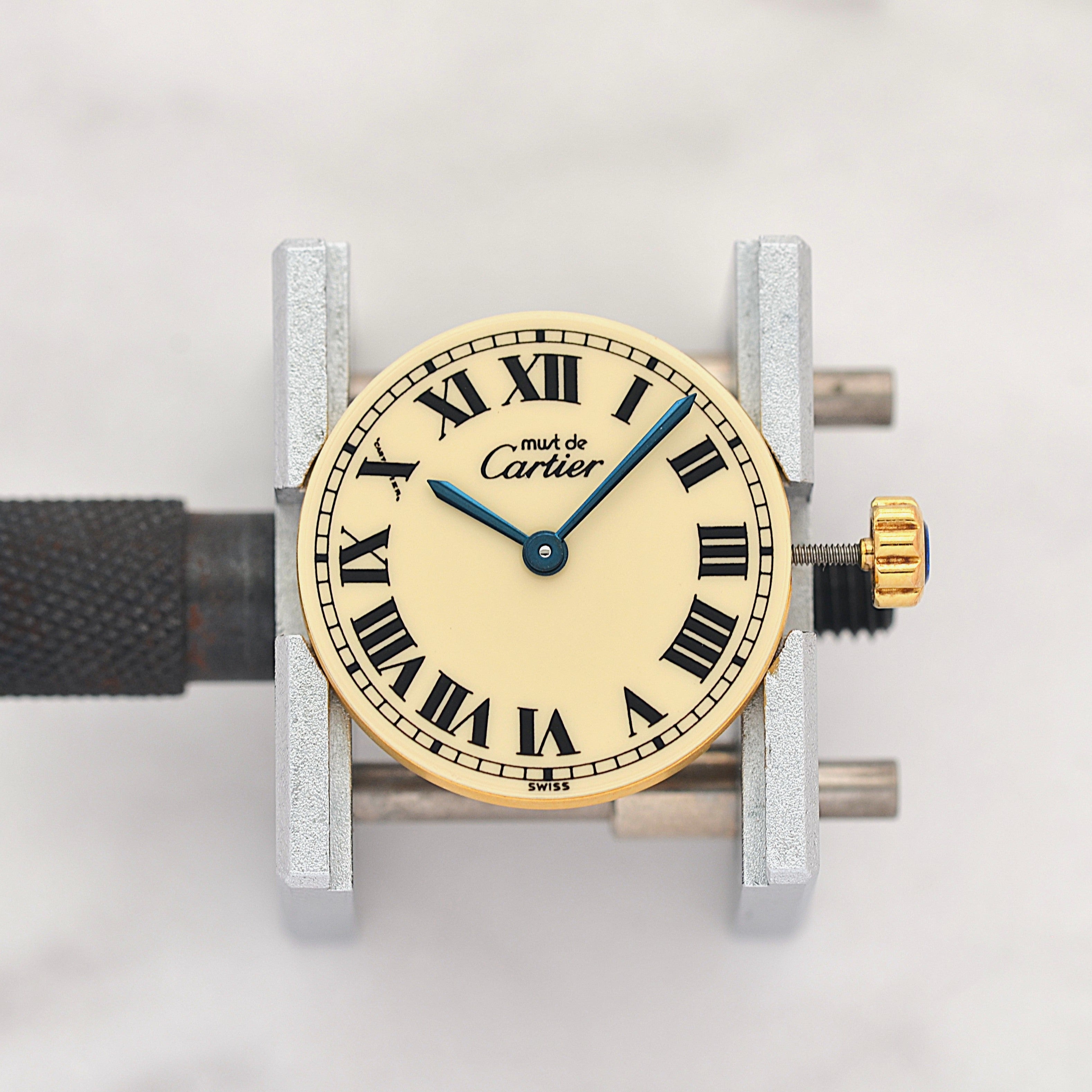 【Cartier】カルティエ マストロンドSM アイボリーローマ 純正尾錠付き