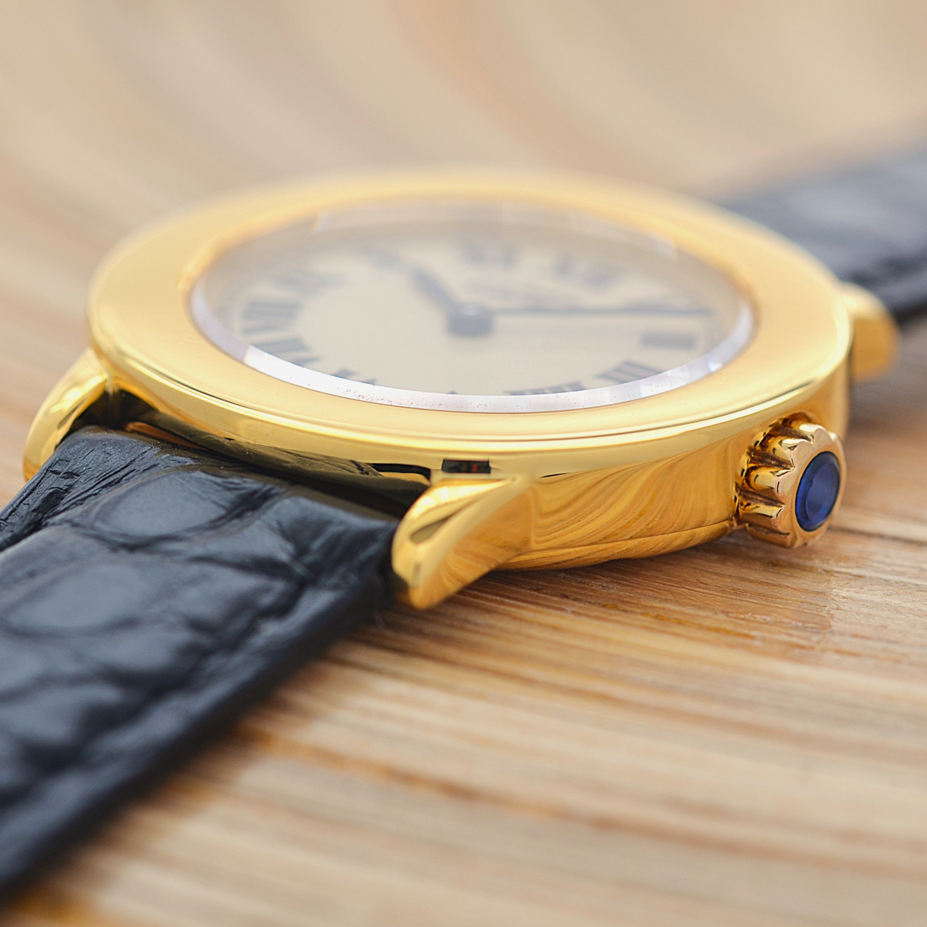 【Cartier】カルティエ マストロンドSM アイボリーローマ 純正尾錠付き