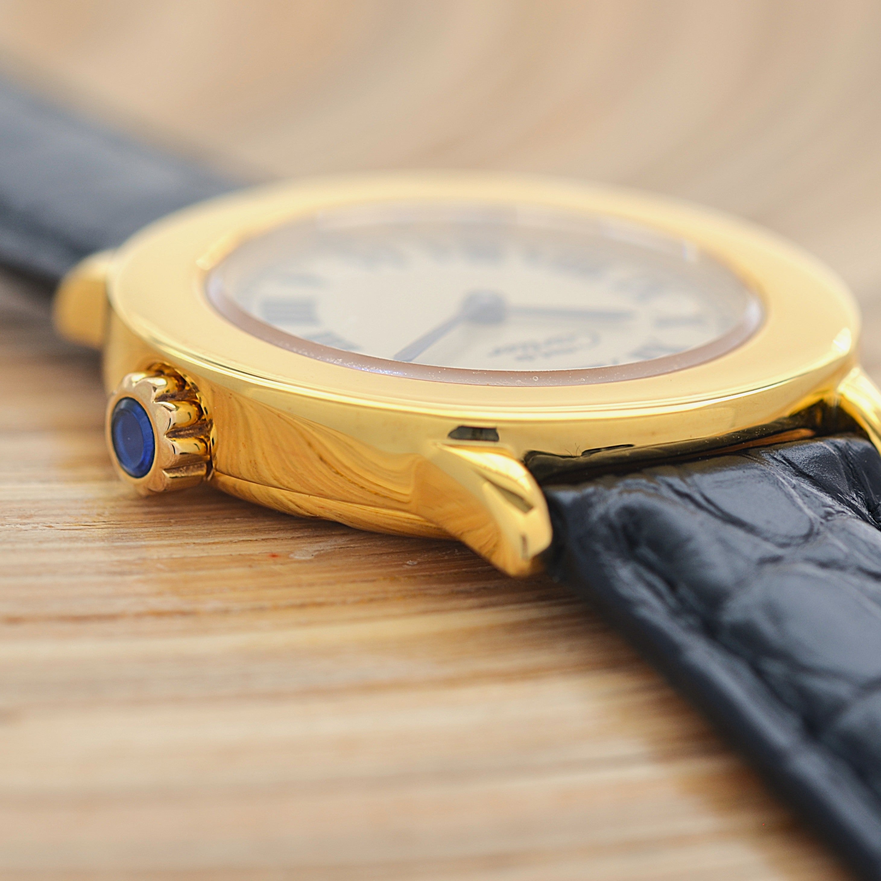 【Cartier】カルティエ マストロンドSM アイボリーローマ 純正尾錠付き