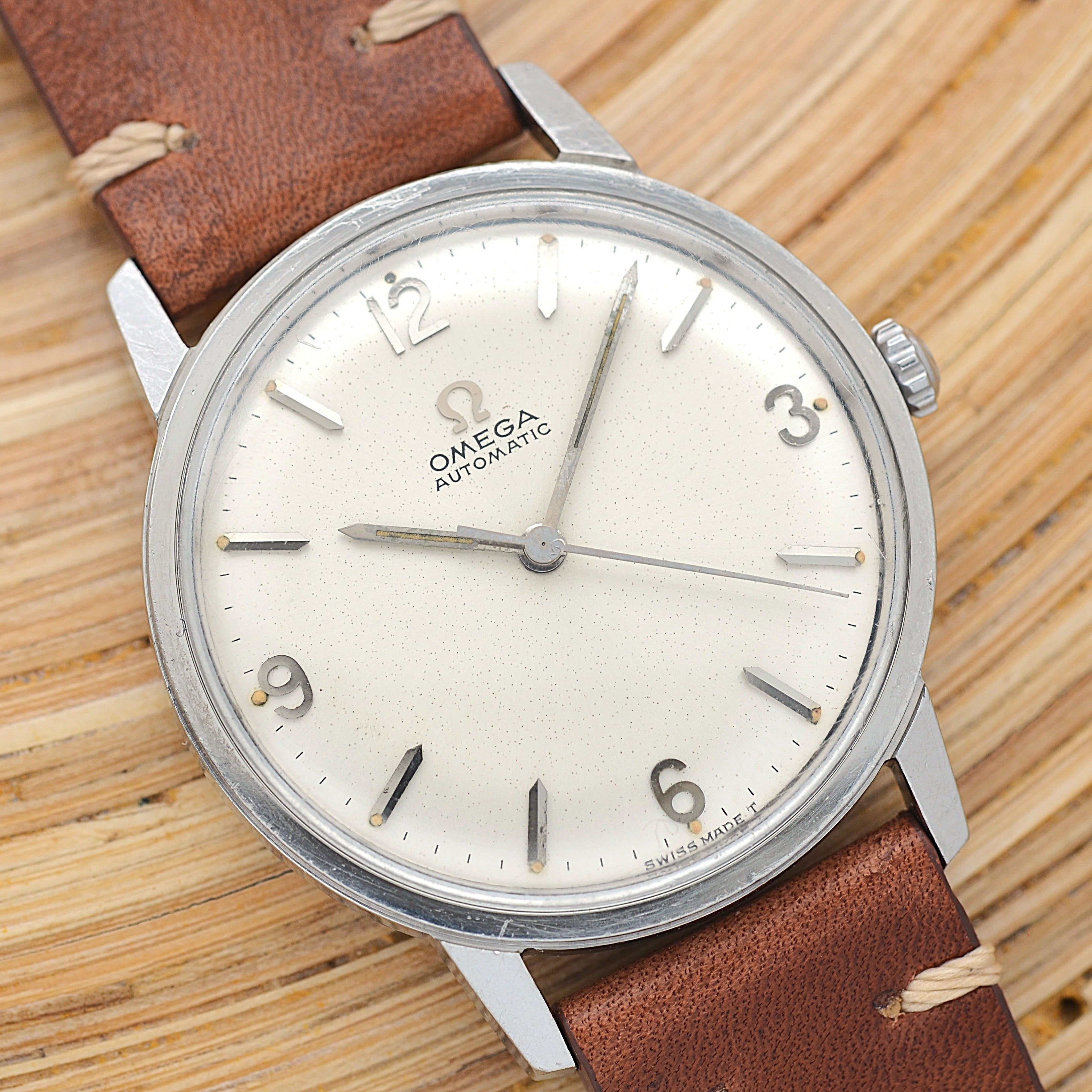 [OMEGA] Omega Automatic SS 12, 3, 6, 9 Cal. 550 with Original Buckle