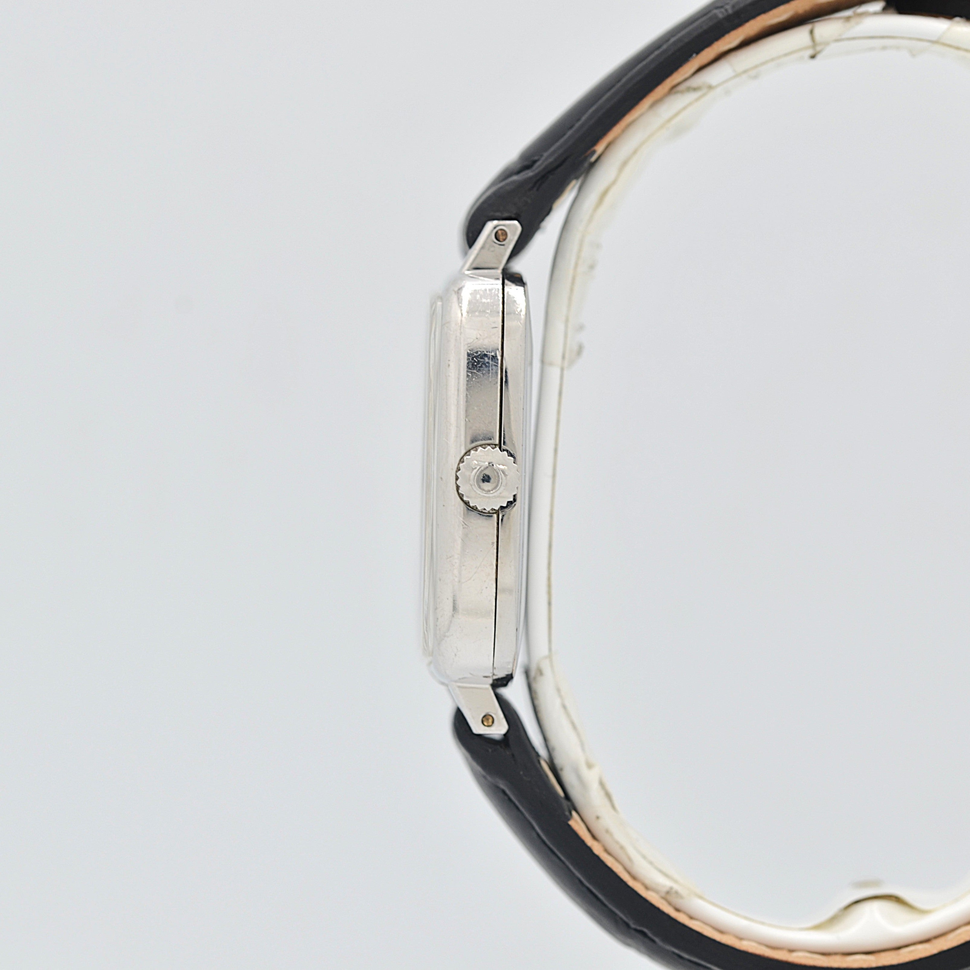 【OMEGA】オメガ ジュネーヴ WGP スクエア Silver ボーイズサイズ 純正尾錠付き
