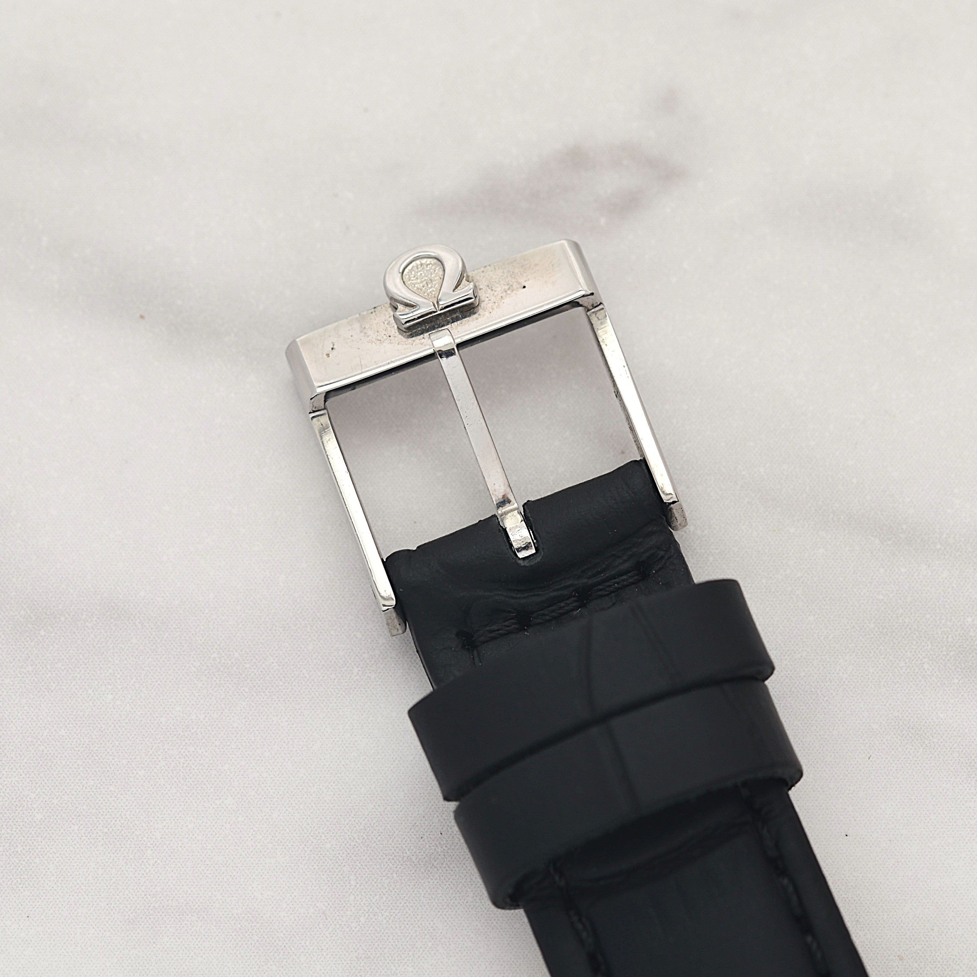 【OMEGA】オメガ ジュネーヴ WGP スクエア Silver ボーイズサイズ 純正尾錠付き