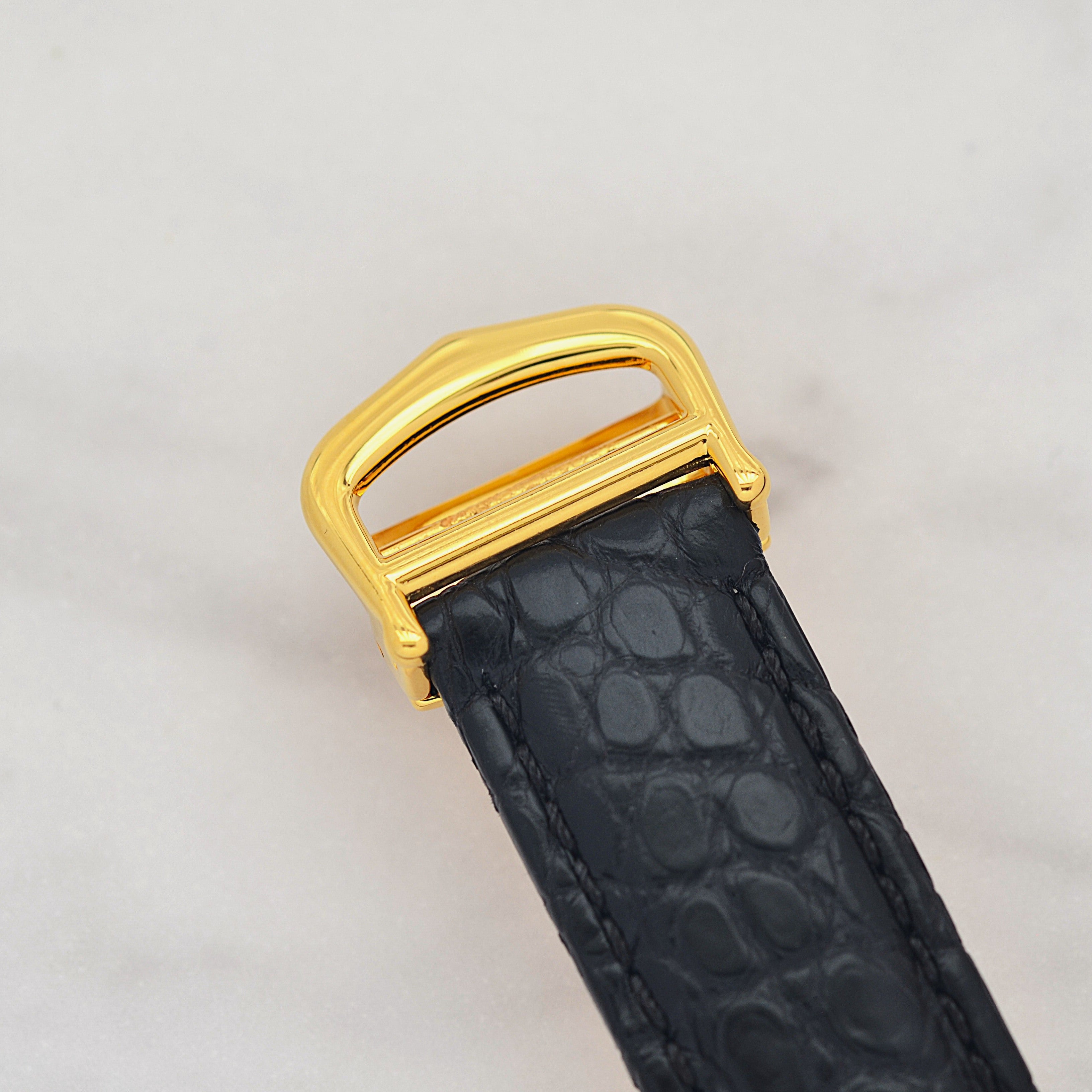 【Cartier】カルティエ マストタンク LM アラビア文字盤 純正Dバックル付き
