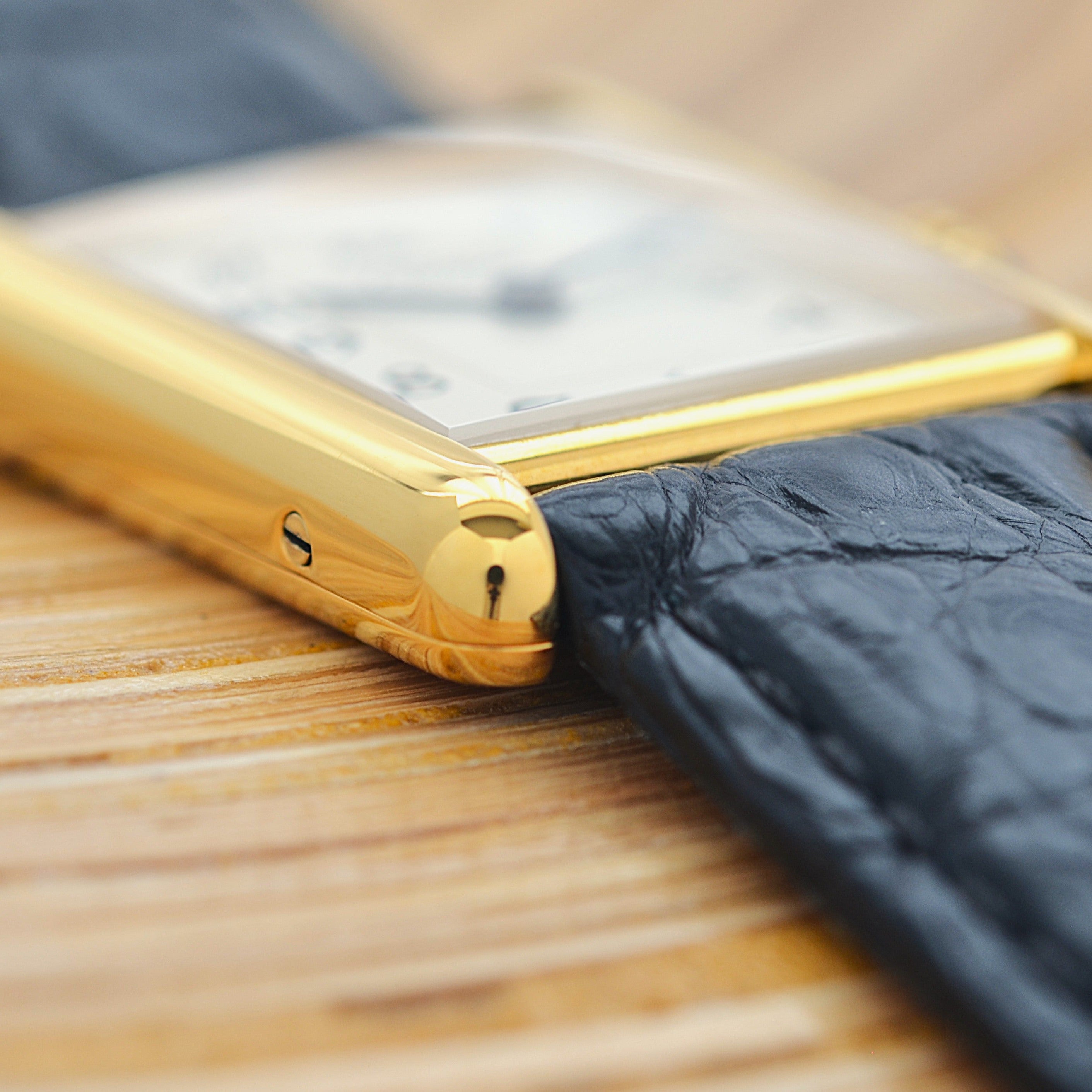 【Cartier】カルティエ マストタンク LM アラビア文字盤 純正Dバックル付き