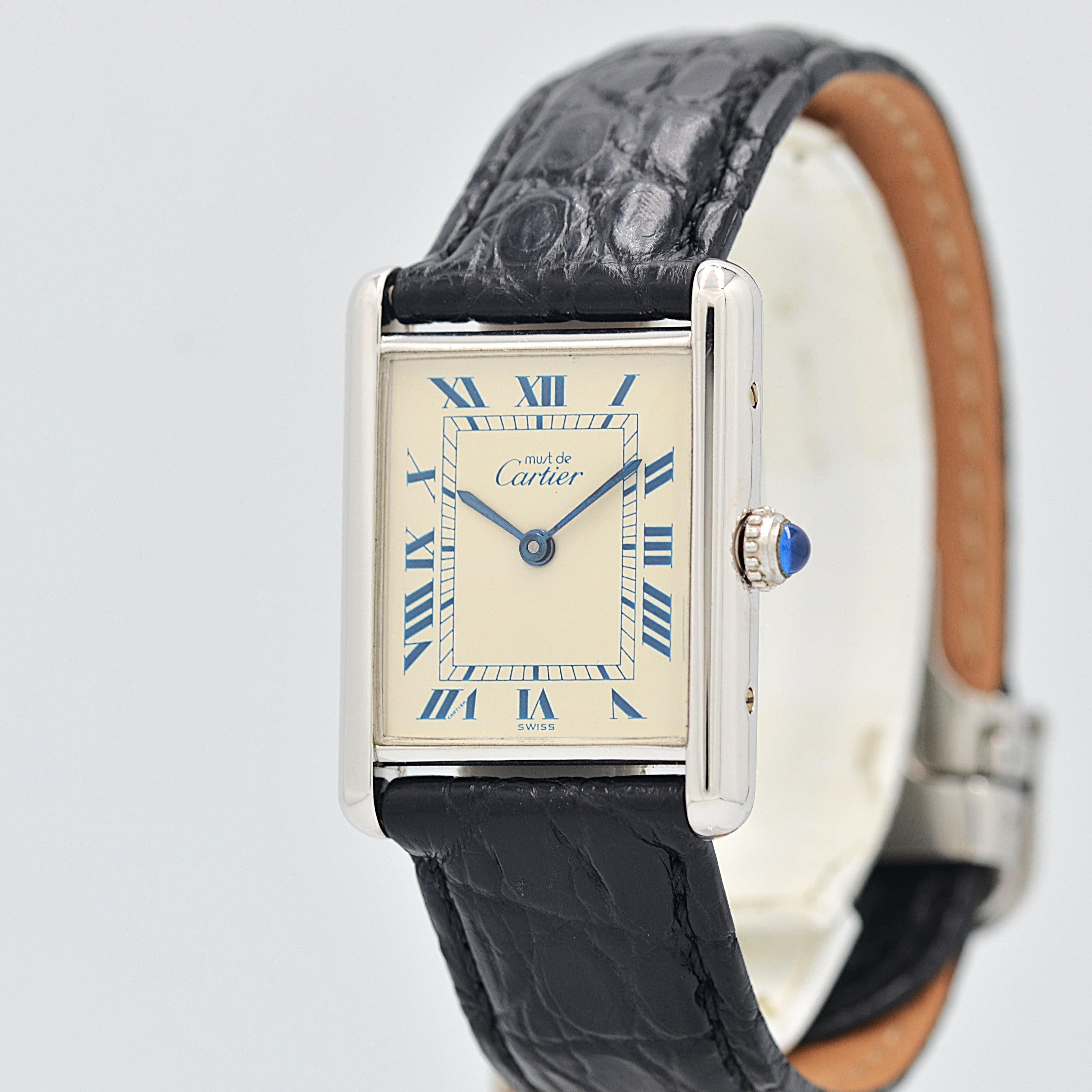 【Cartier】カルティエ マストタンク LM シルバー 純正Dバックル付き