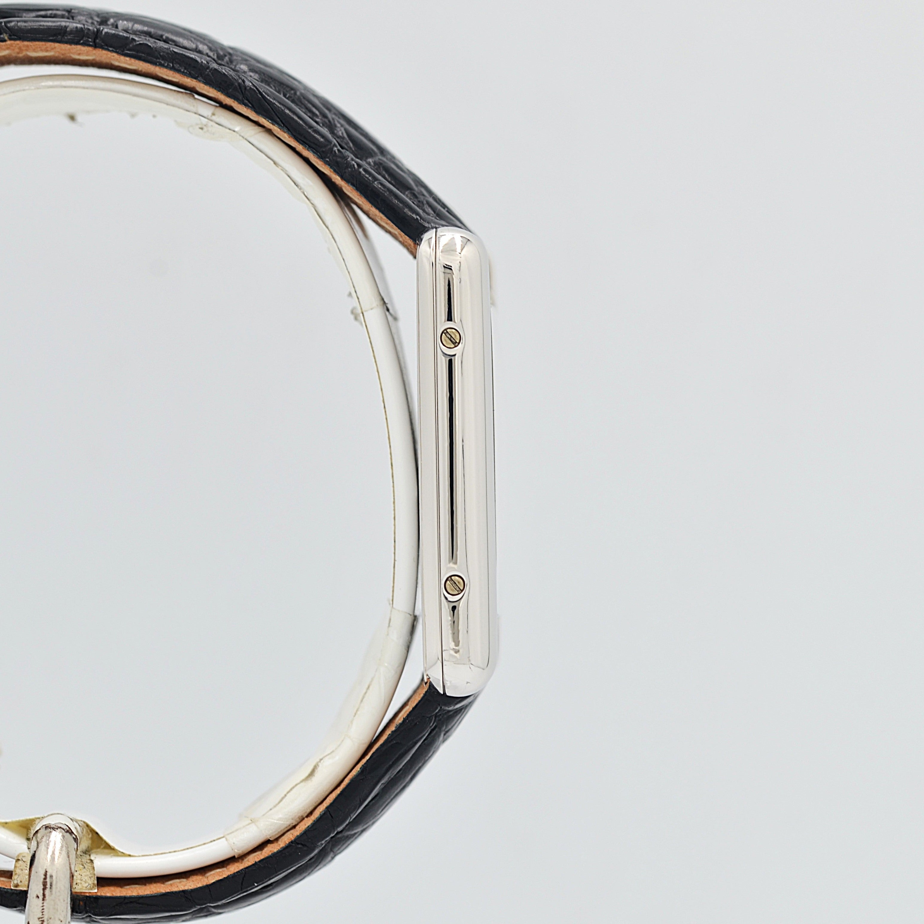 【Cartier】カルティエ マストタンク LM シルバー 純正Dバックル付き