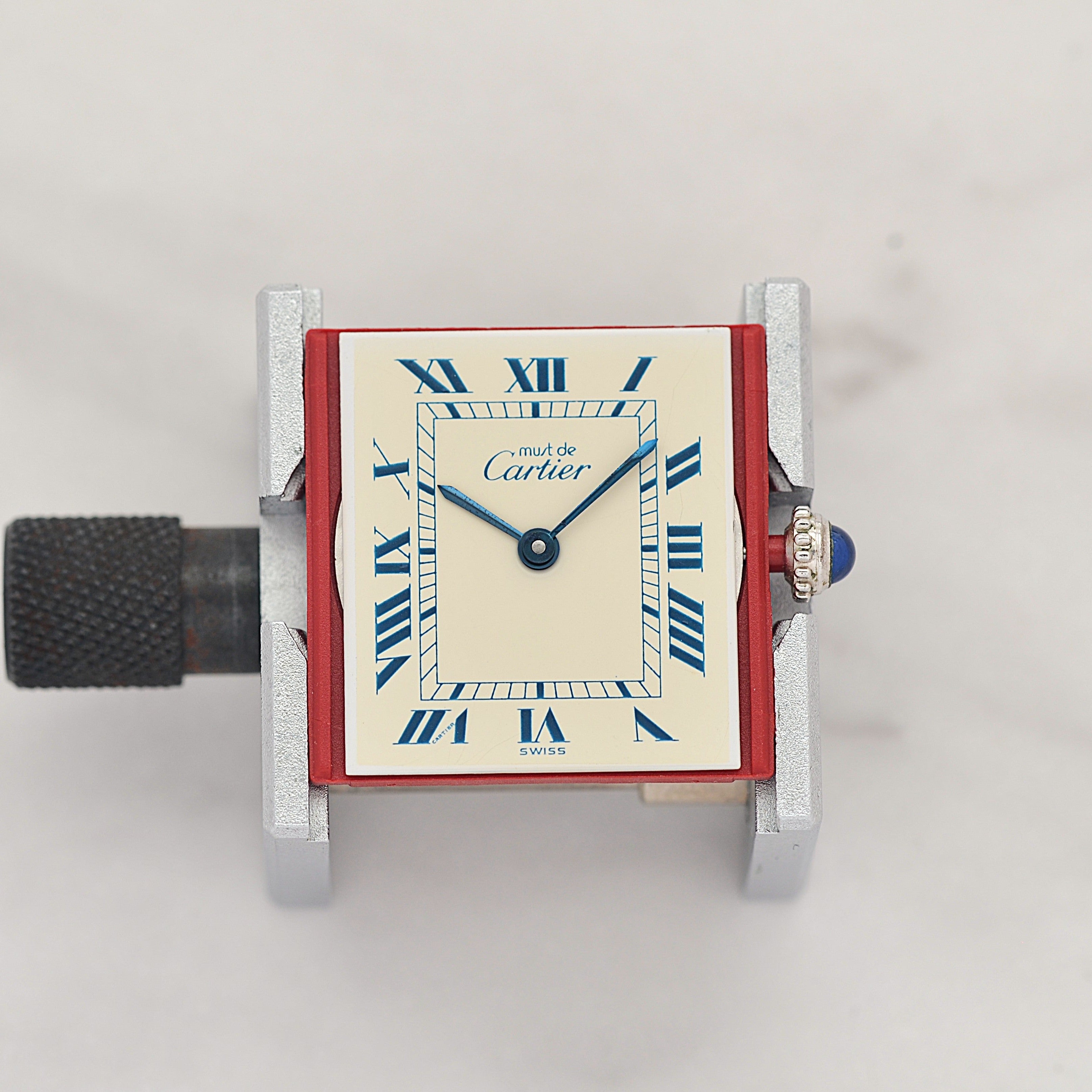 【Cartier】カルティエ マストタンク LM シルバー 純正Dバックル付き