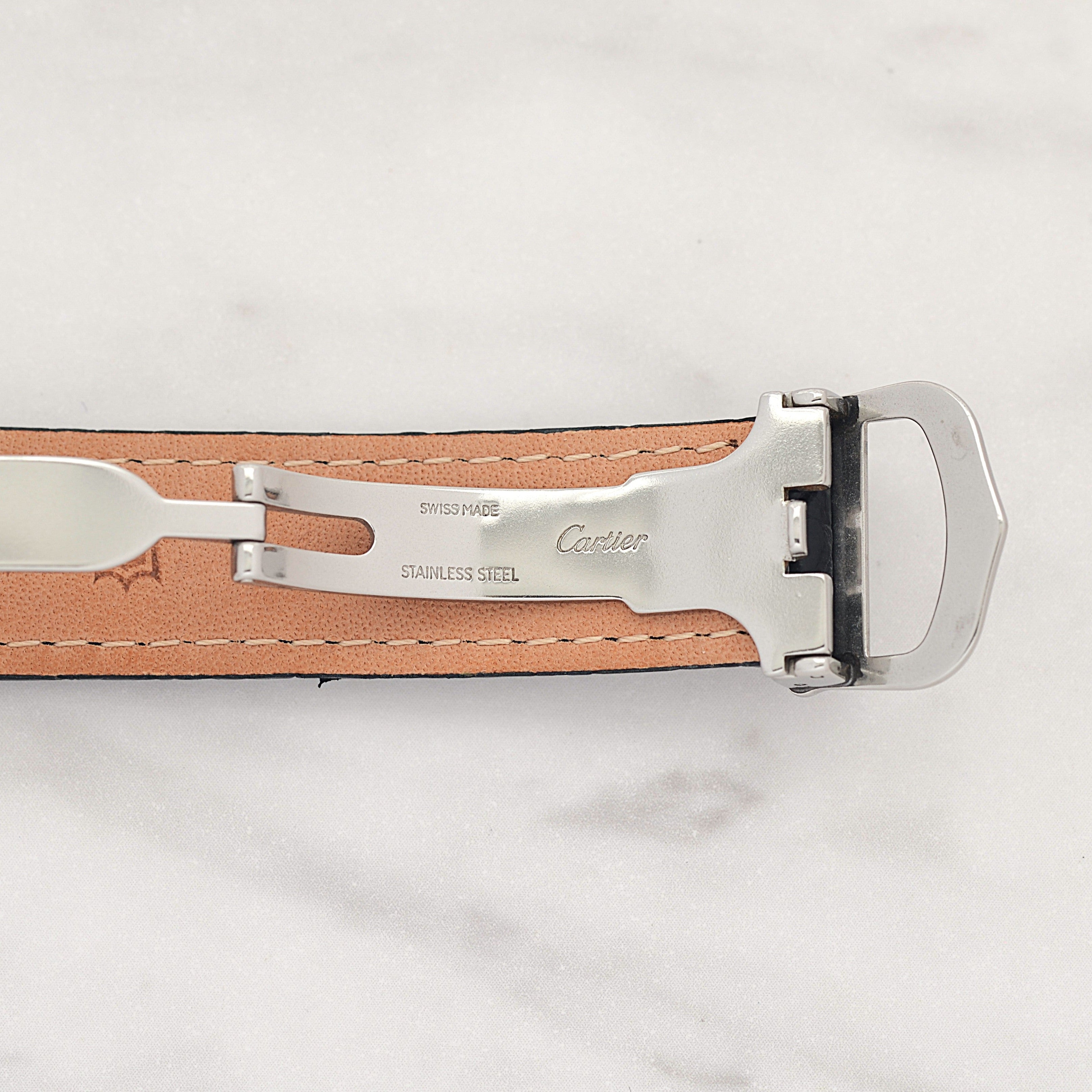 【Cartier】カルティエ マストタンク LM シルバー 純正Dバックル付き