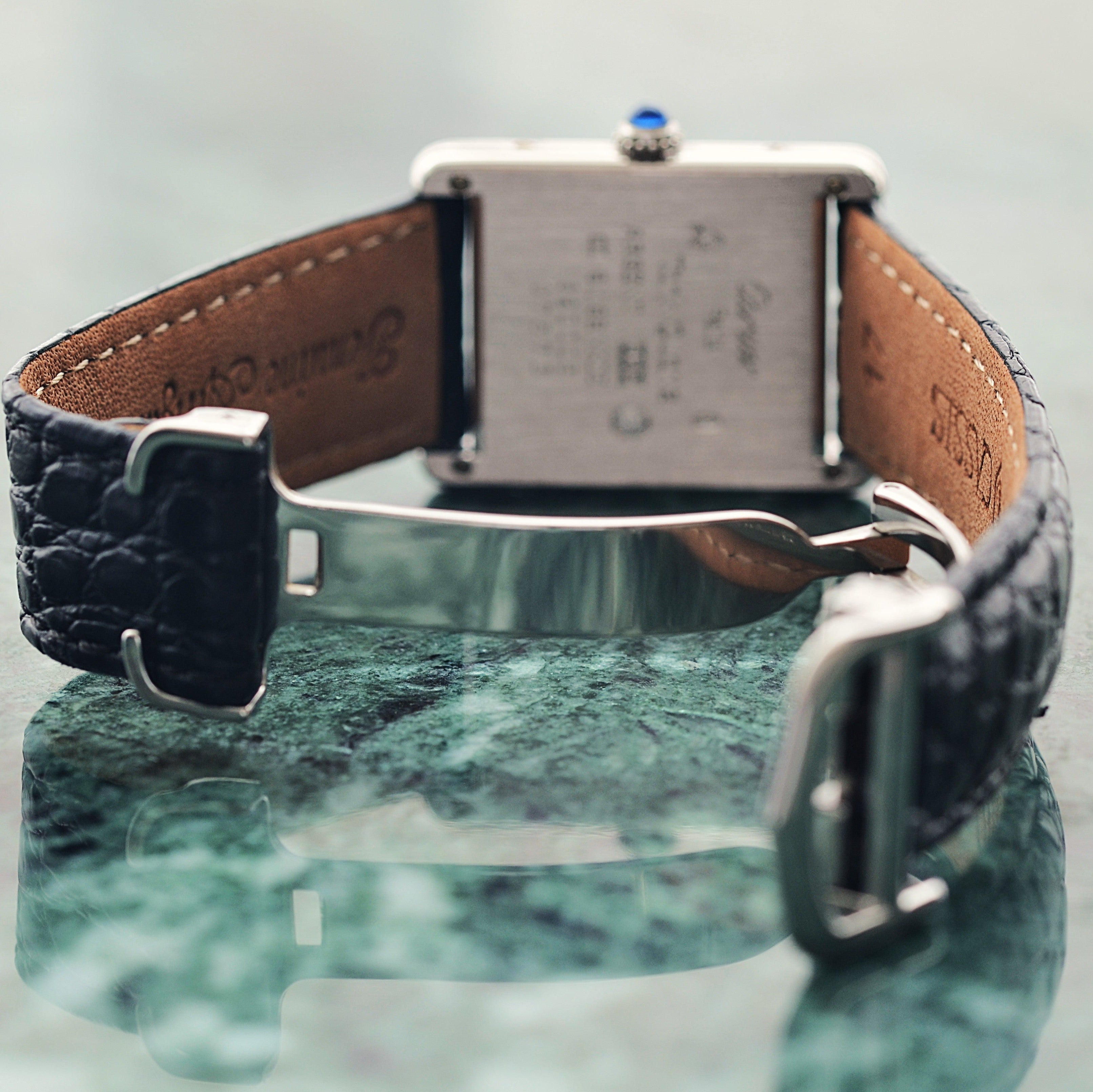 【Cartier】カルティエ マストタンク LM シルバー 純正Dバックル付き