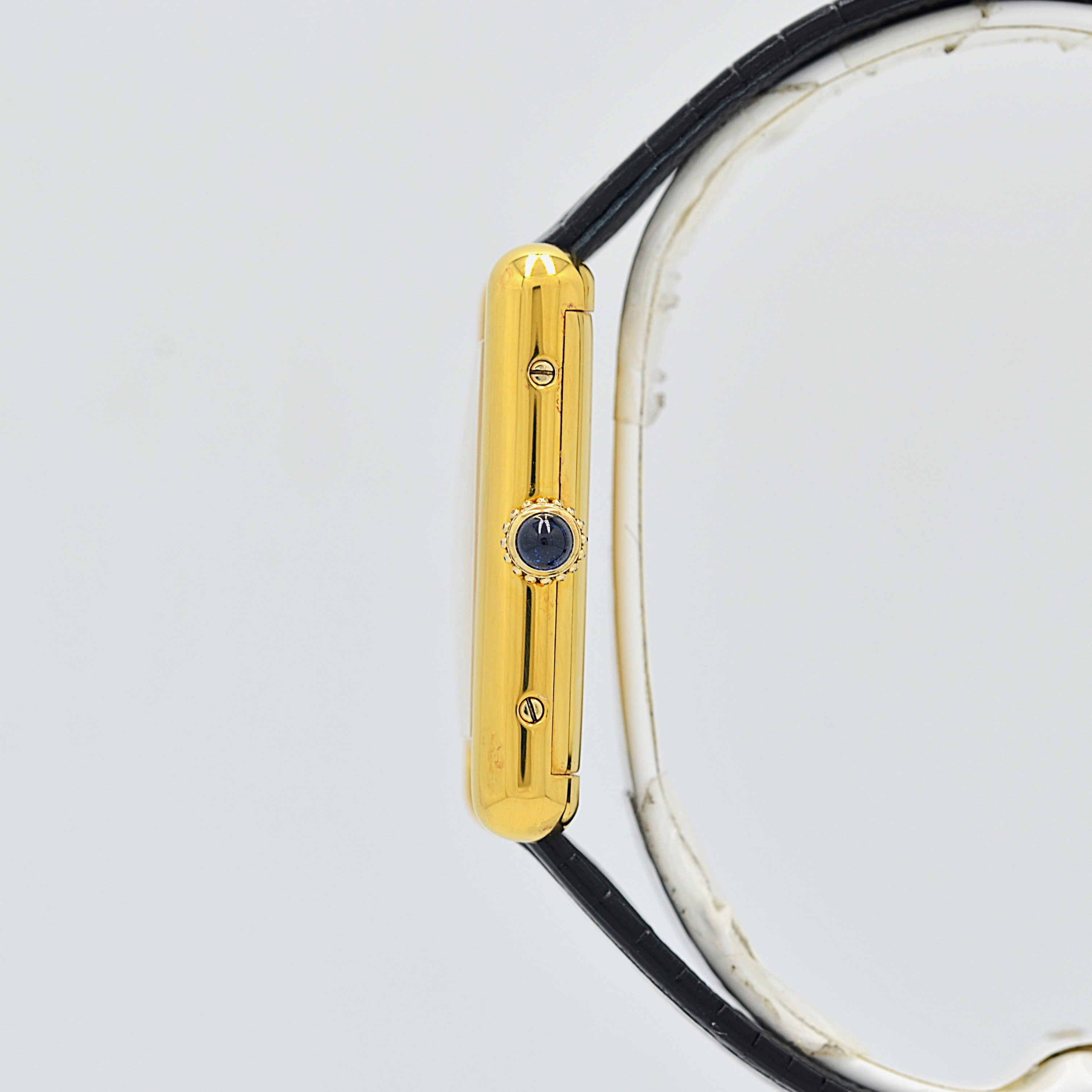 【Cartier】カルティエ マストタンクLM アイボリーローマ 手巻き 純正尾錠付き