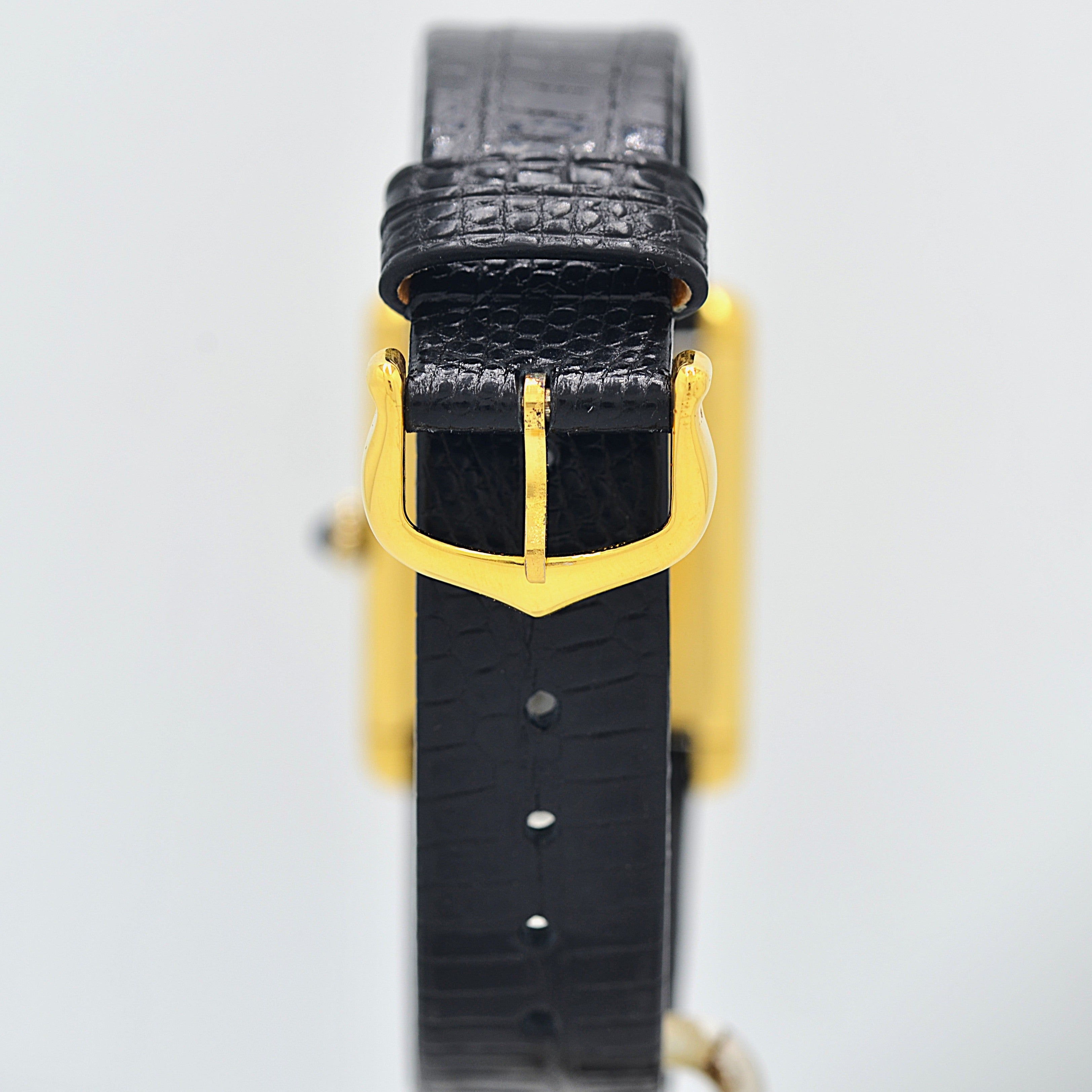 【Cartier】カルティエ マストタンクLM アイボリーローマ 手巻き 純正尾錠付き