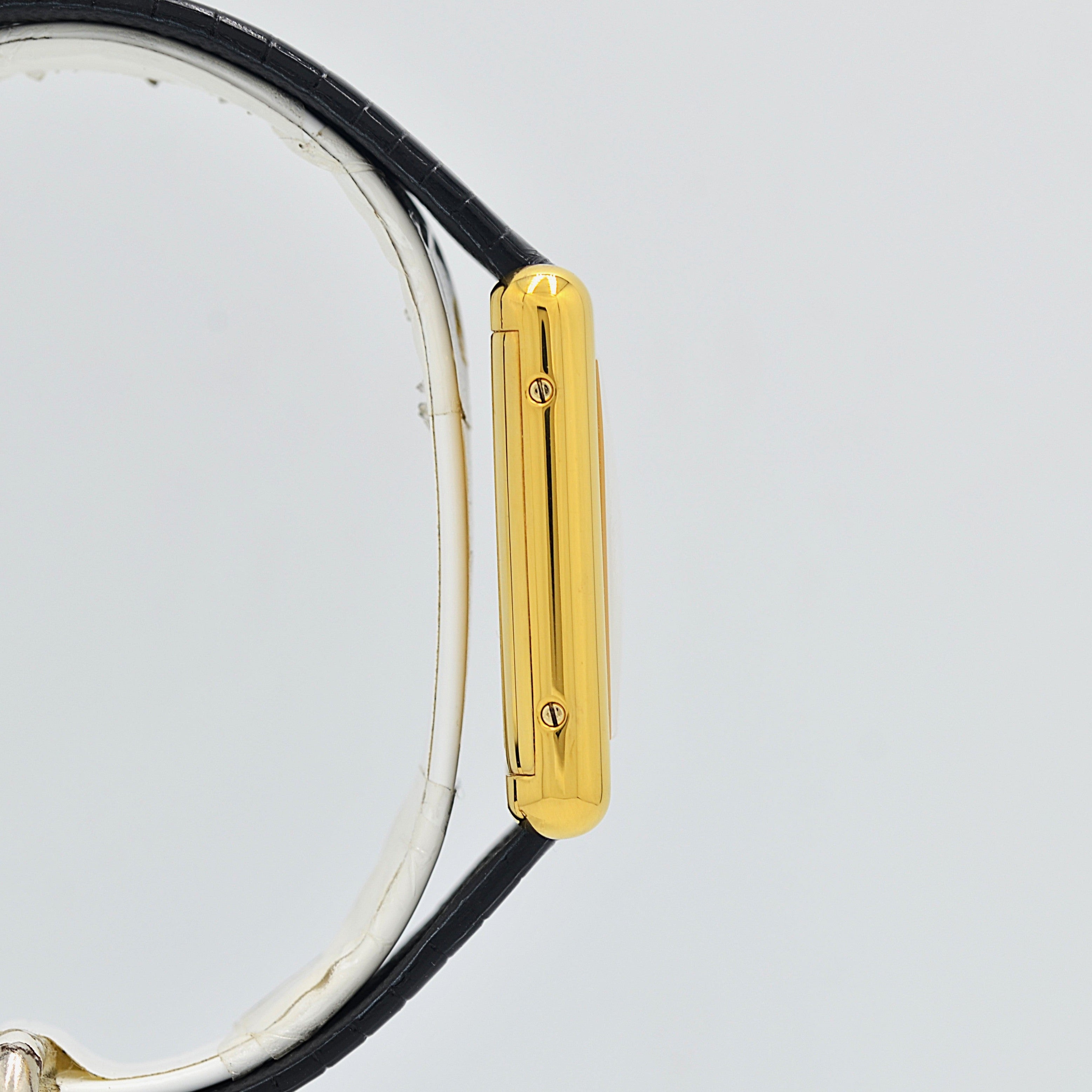 【Cartier】カルティエ マストタンクLM アイボリーローマ 手巻き 純正尾錠付き