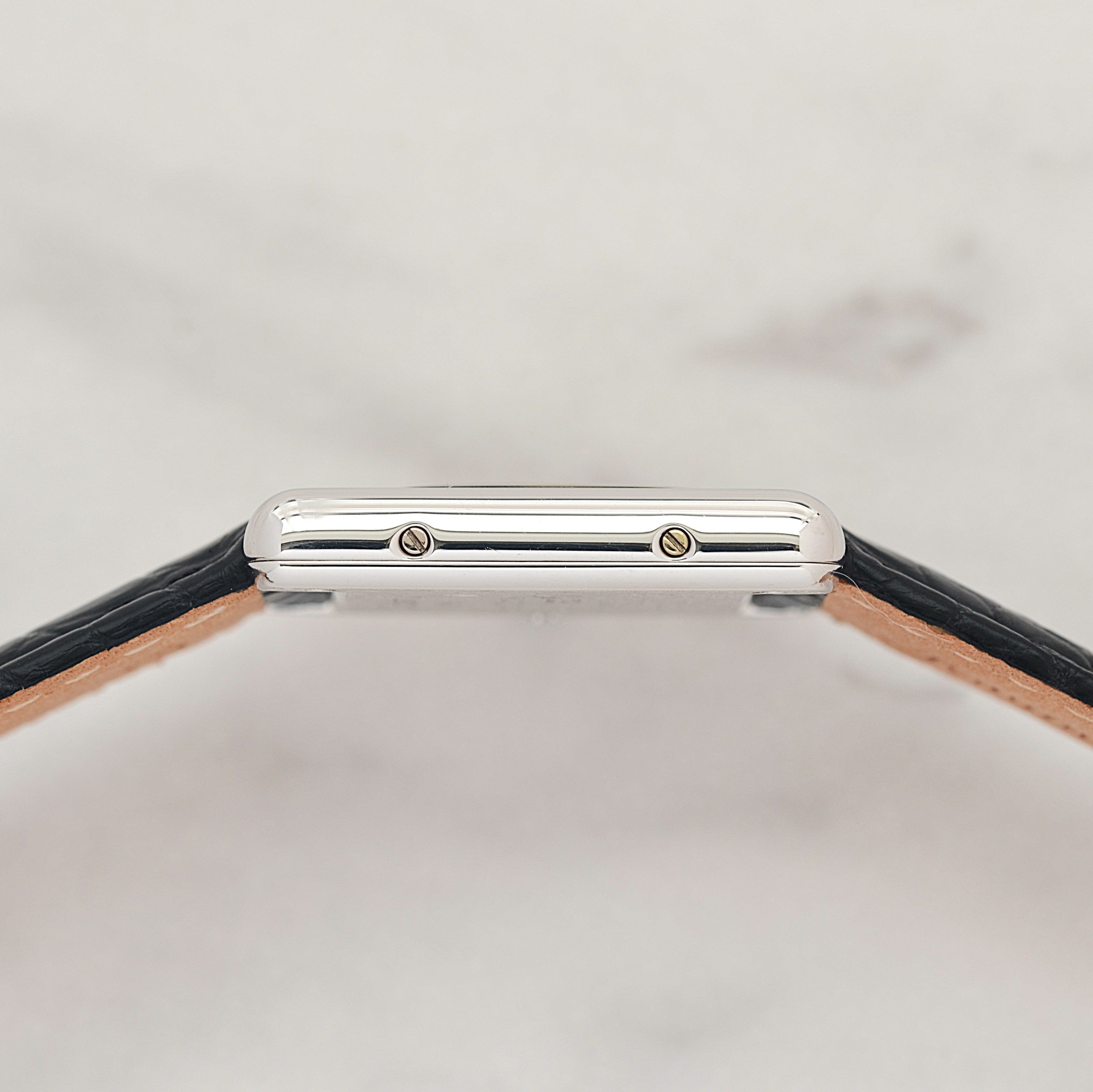 【Cartier】カルティエ マストタンク SM シルバー 純正Dバックル付き