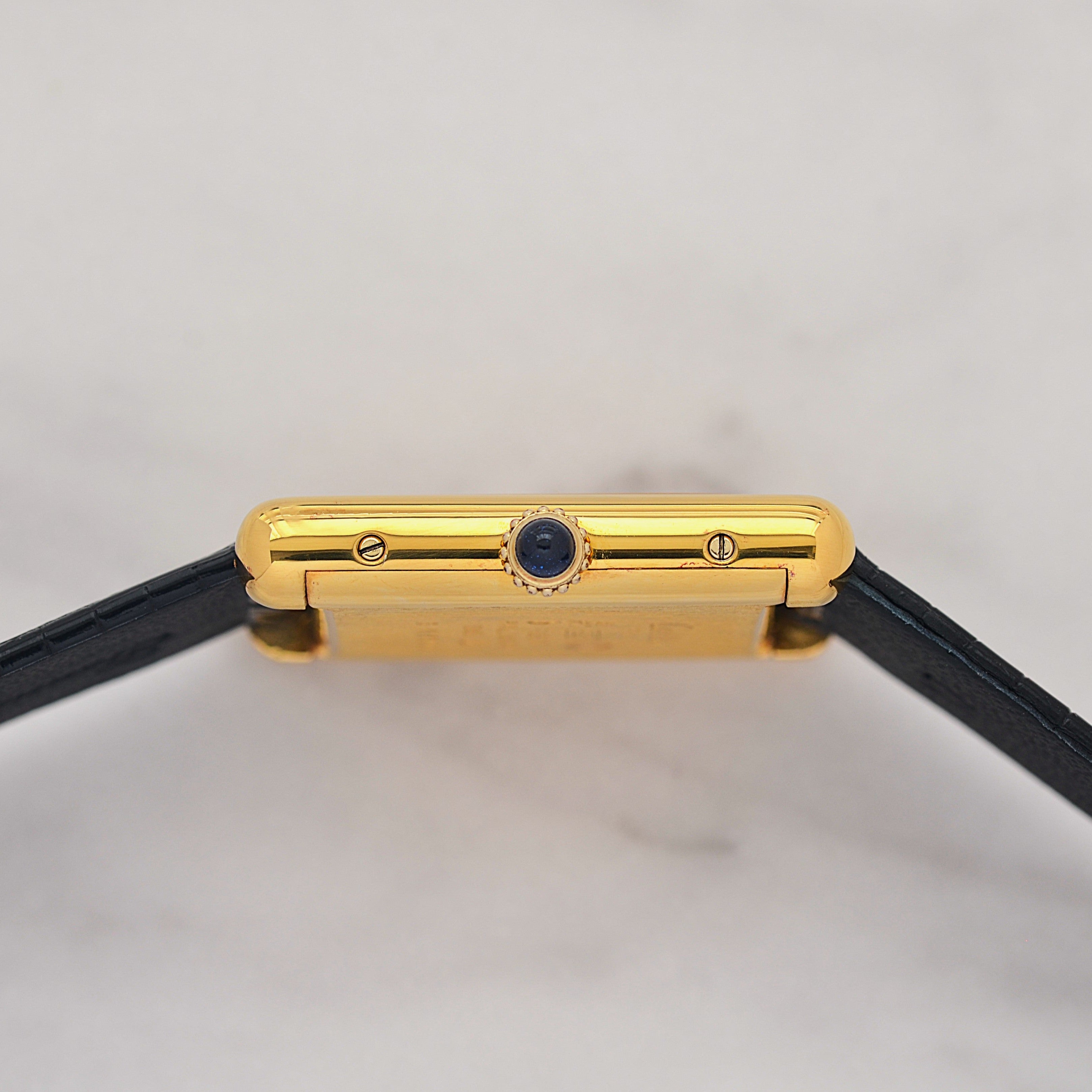【Cartier】カルティエ マストタンクLM アイボリーローマ 手巻き 純正尾錠付き