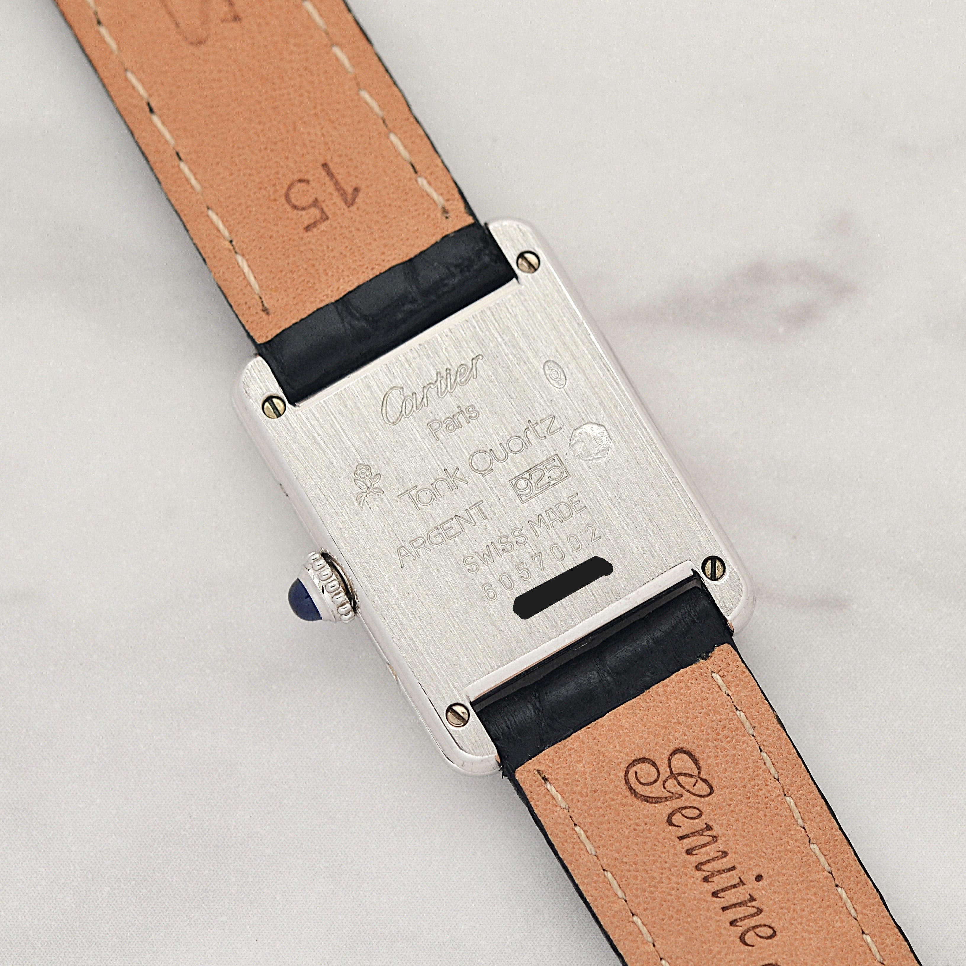 【Cartier】カルティエ マストタンク SM シルバー 純正Dバックル付き
