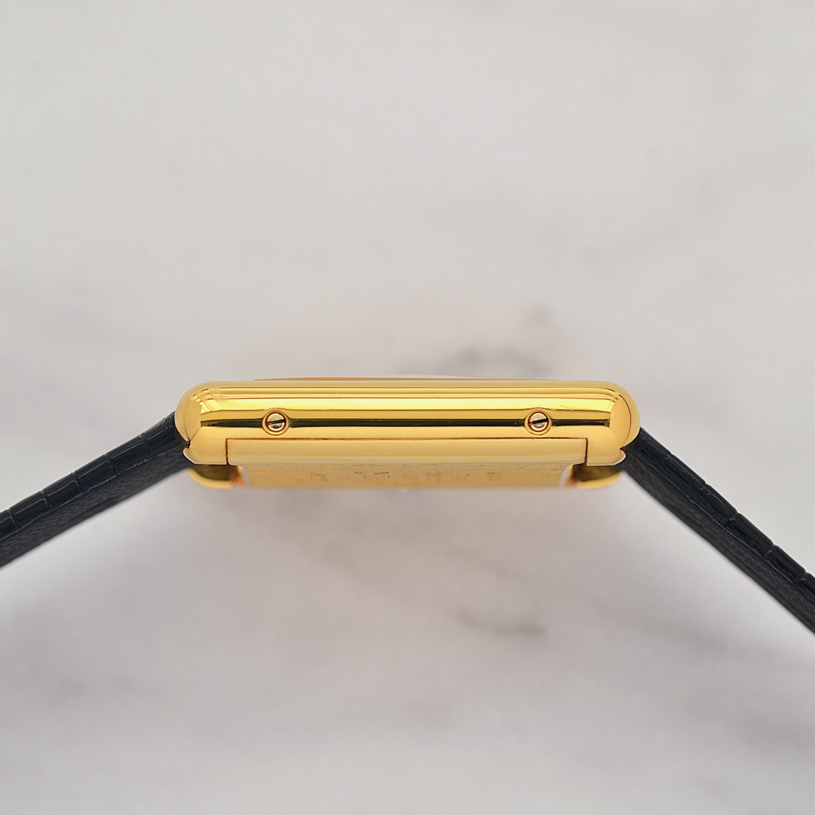 【Cartier】カルティエ マストタンクLM アイボリーローマ 手巻き 純正尾錠付き