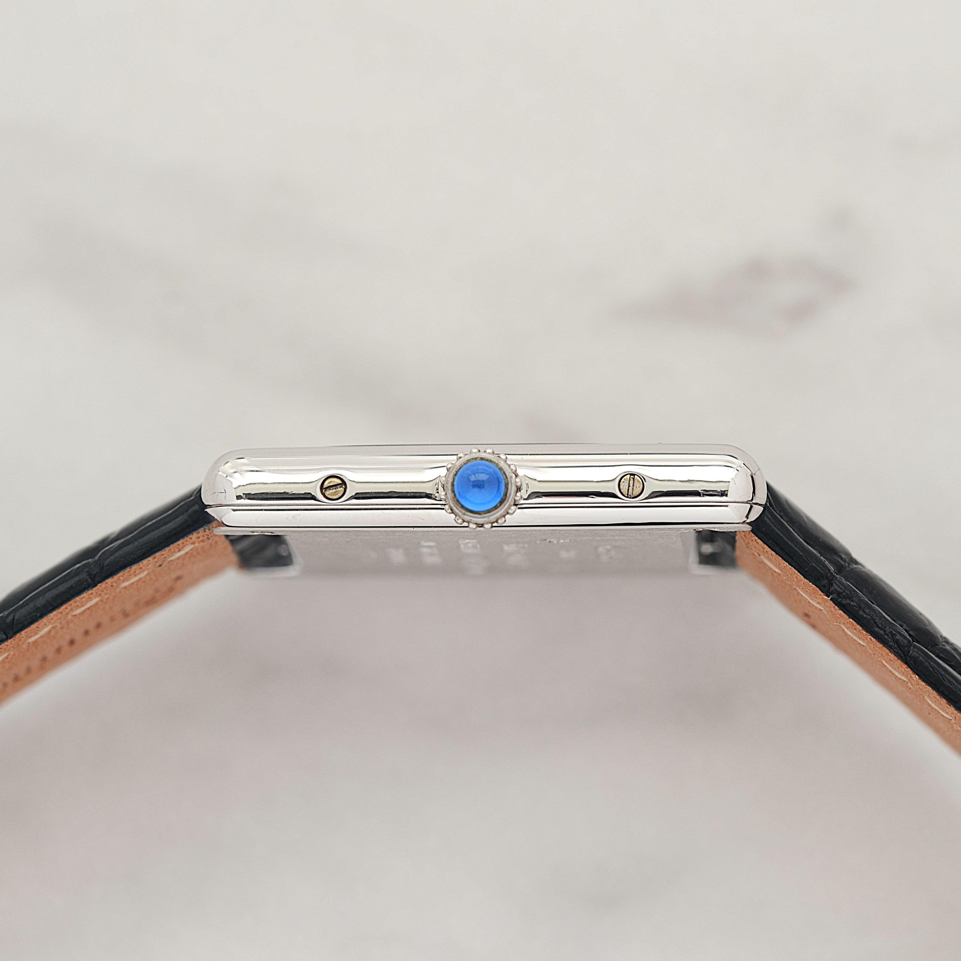 【Cartier】カルティエ マストタンク LM シルバー 純正Dバックル付き