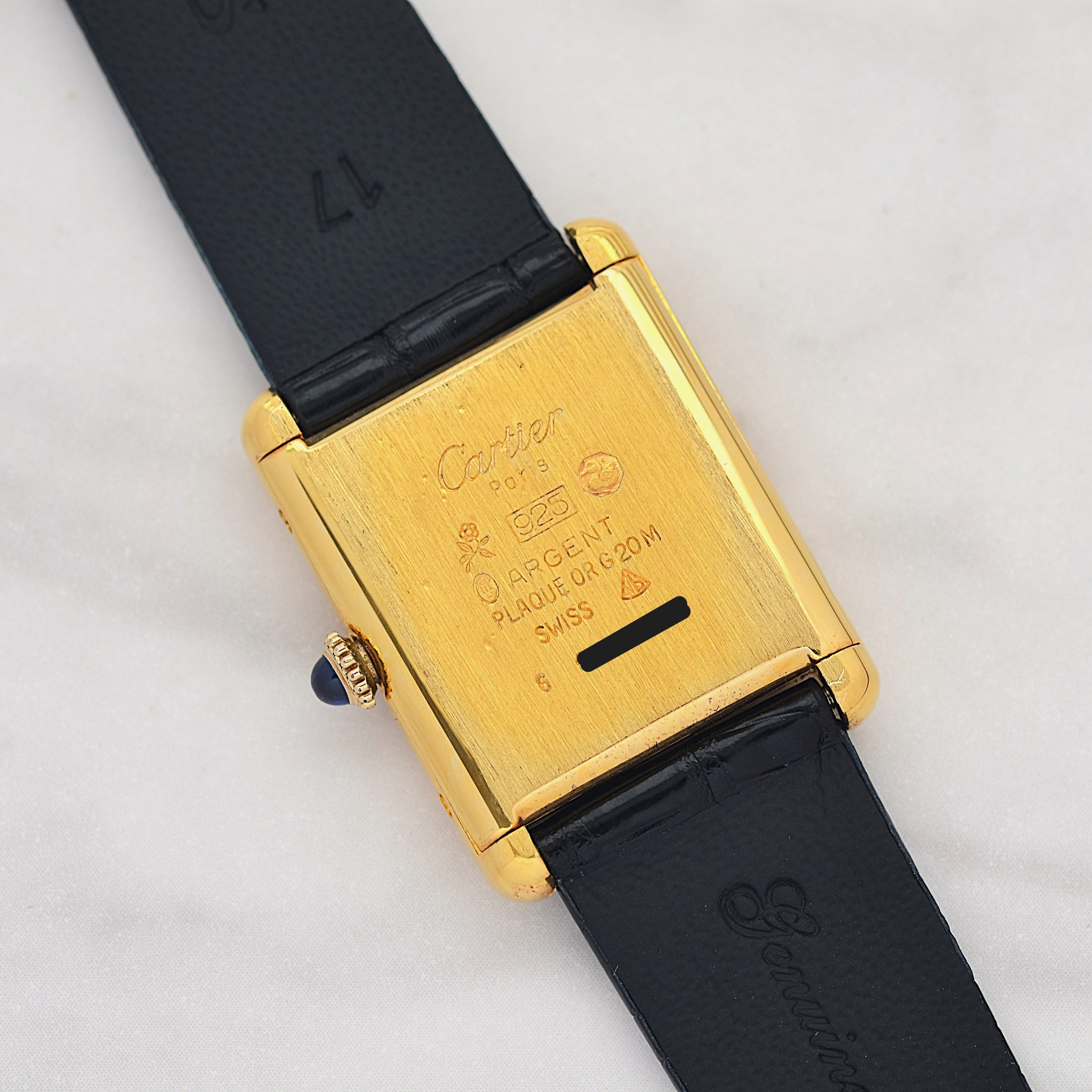 【Cartier】カルティエ マストタンクLM アイボリーローマ 手巻き 純正尾錠付き