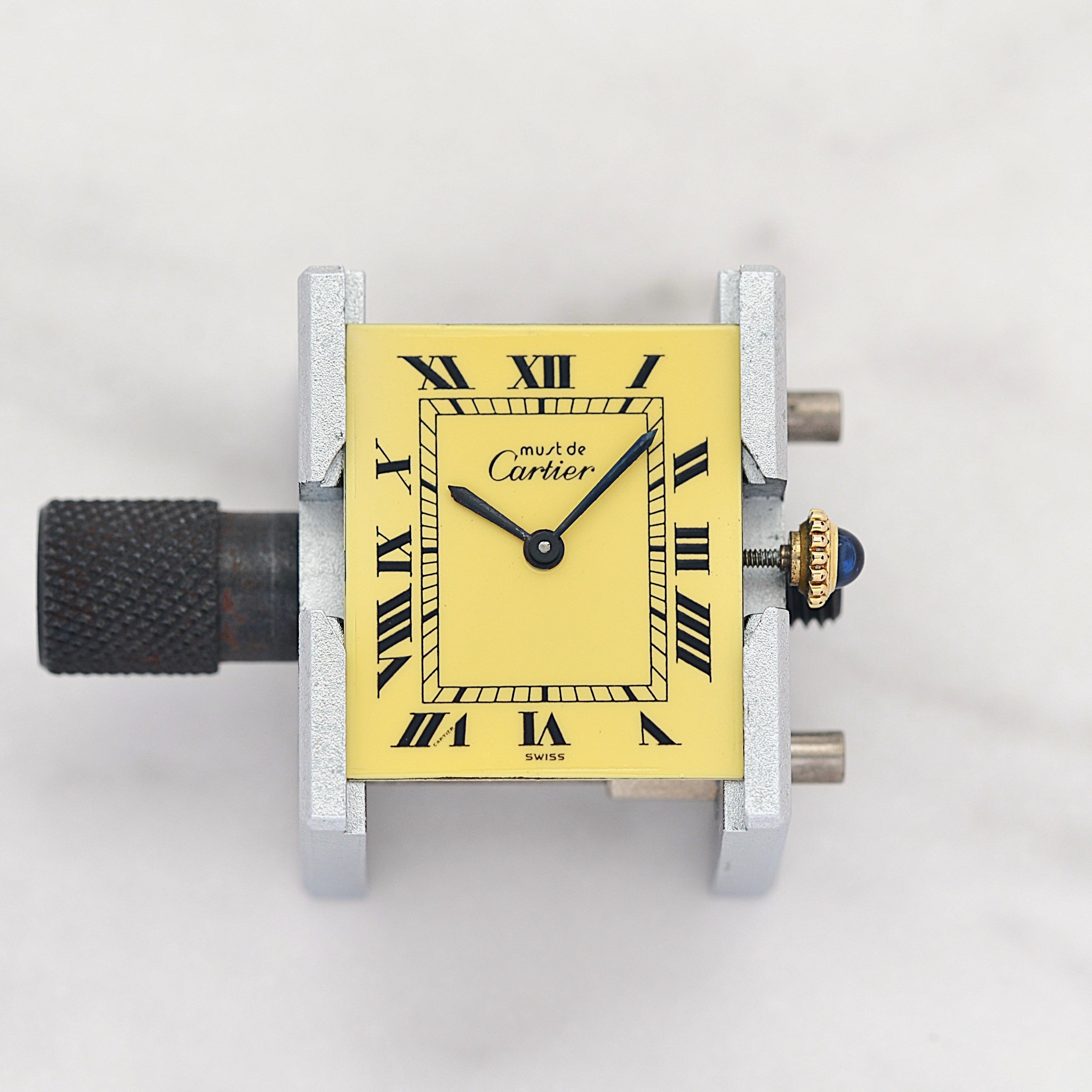 【Cartier】カルティエ マストタンクLM アイボリーローマ 手巻き 純正尾錠付き